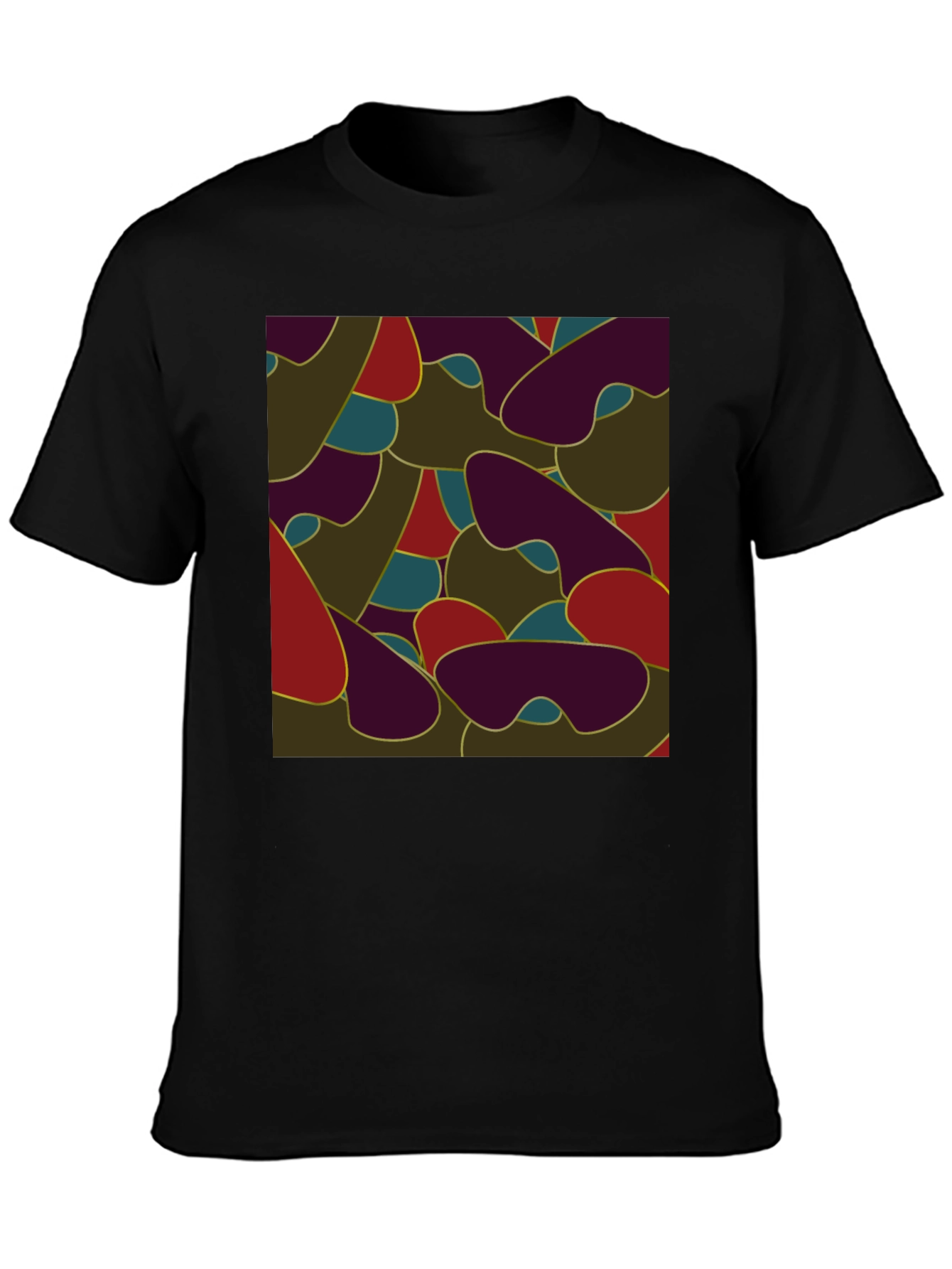 Abstract Camo Style Mens T-Shirt