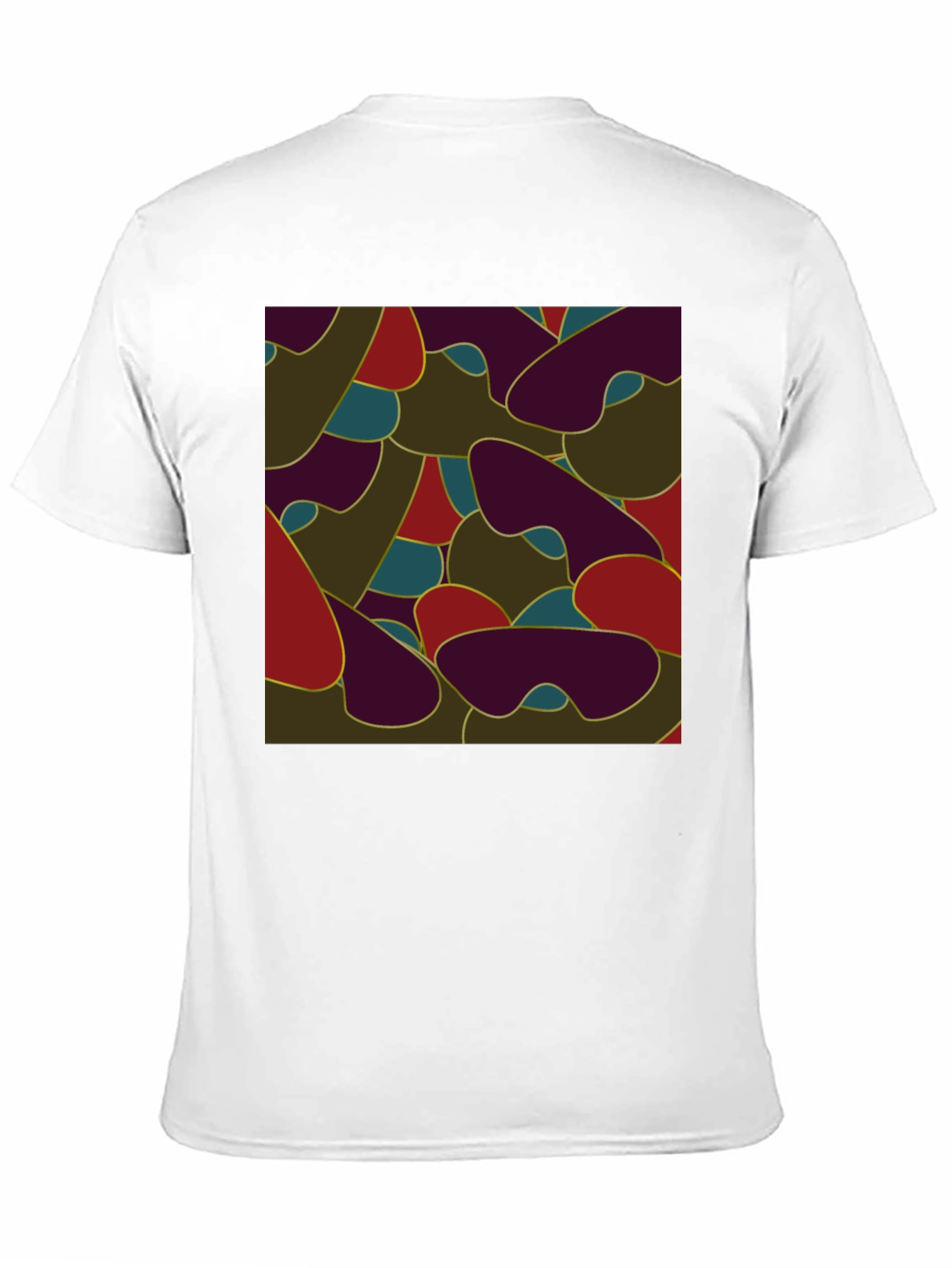Abstract Camo Style Mens T-Shirt