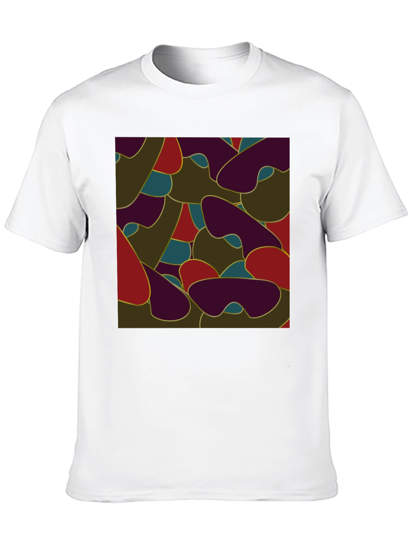 Abstract Camo Style Mens T-Shirt