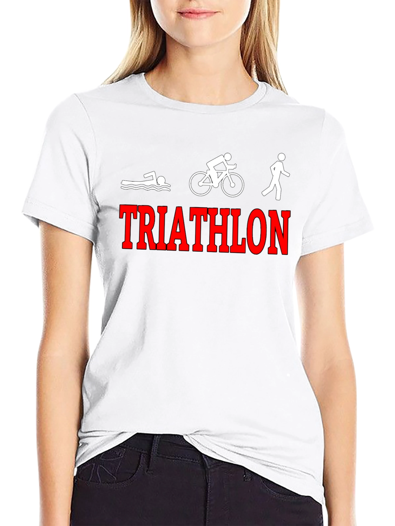 Triathlon Graphic Tee - Swim Bike Run