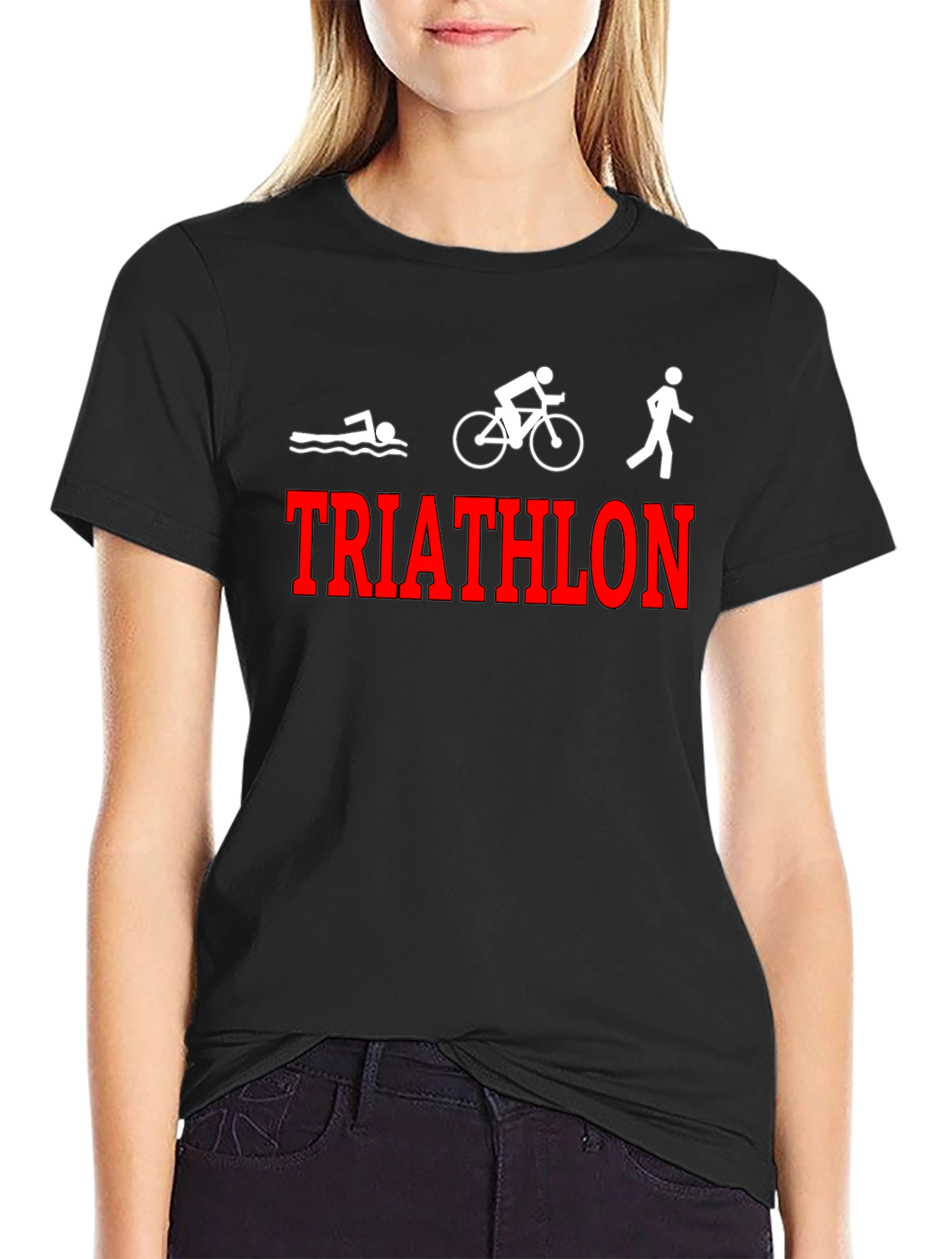 Triathlon Graphic Tee - Swim Bike Run