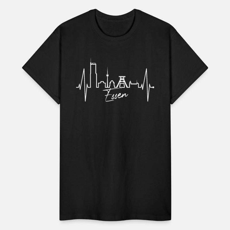 Essen Skyline Heartbeat German Ruhrpott Heart Love