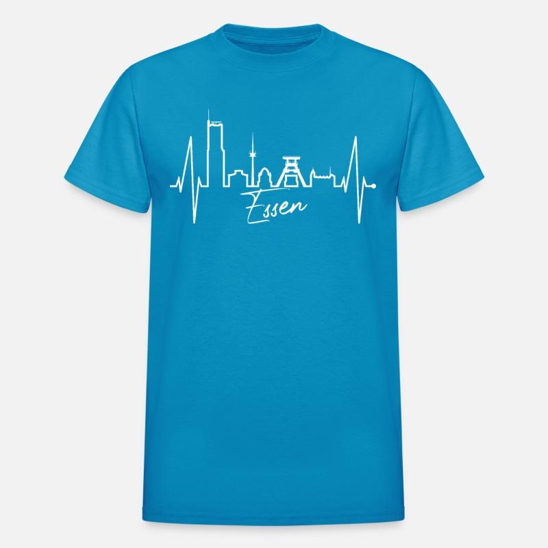 Essen Skyline Heartbeat German Ruhrpott Heart Love