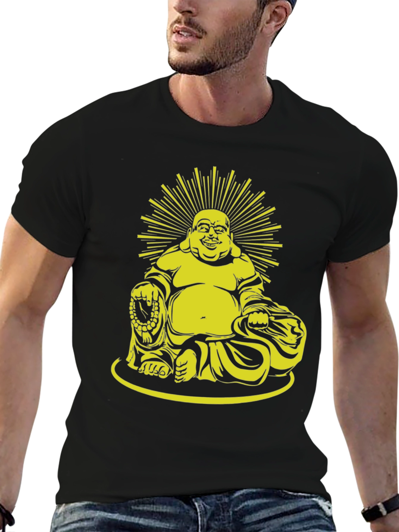 Buddha Graphic Black T-Shirt