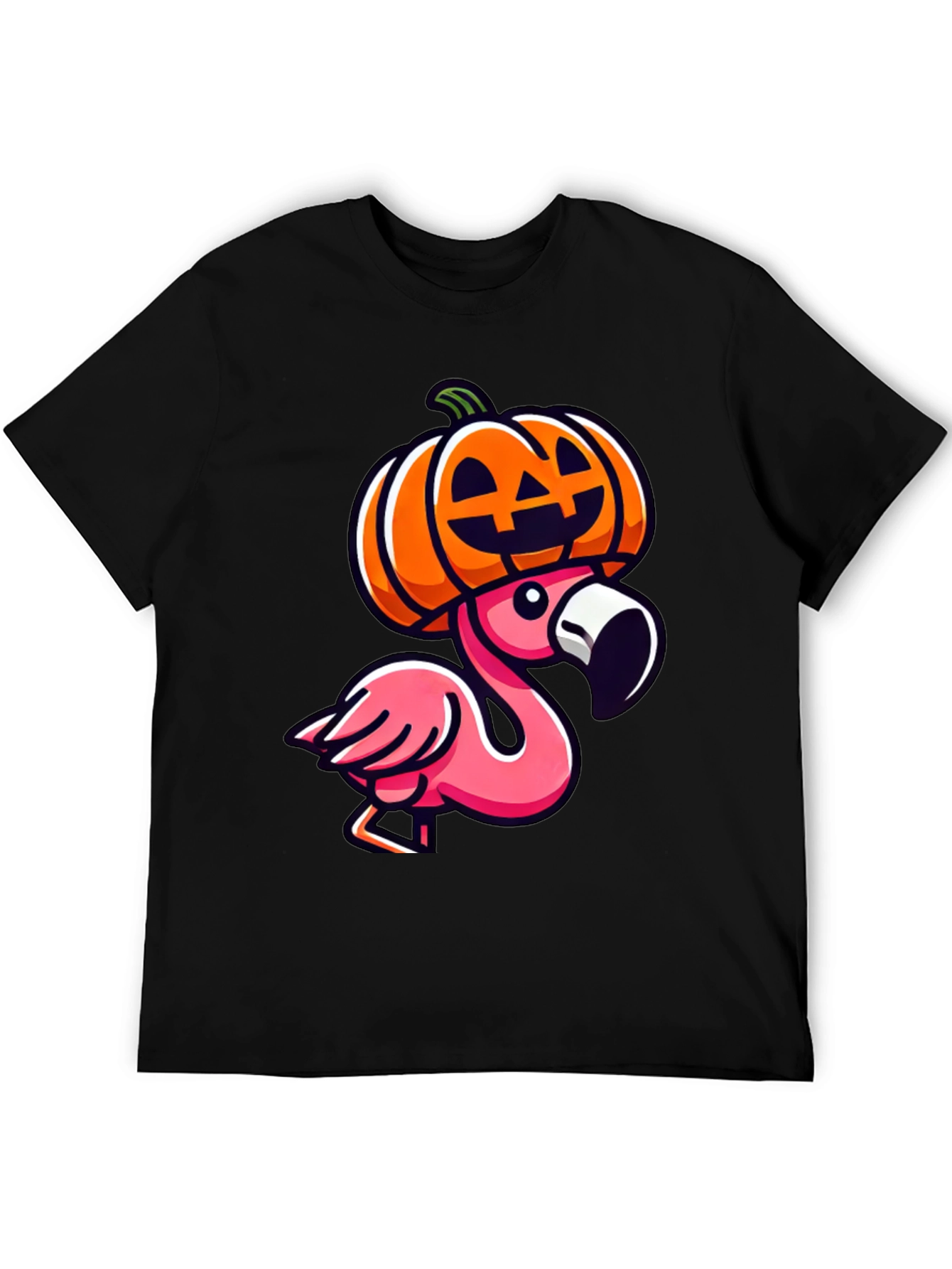 Flamingo Pumpkin Halloween T-Shirt