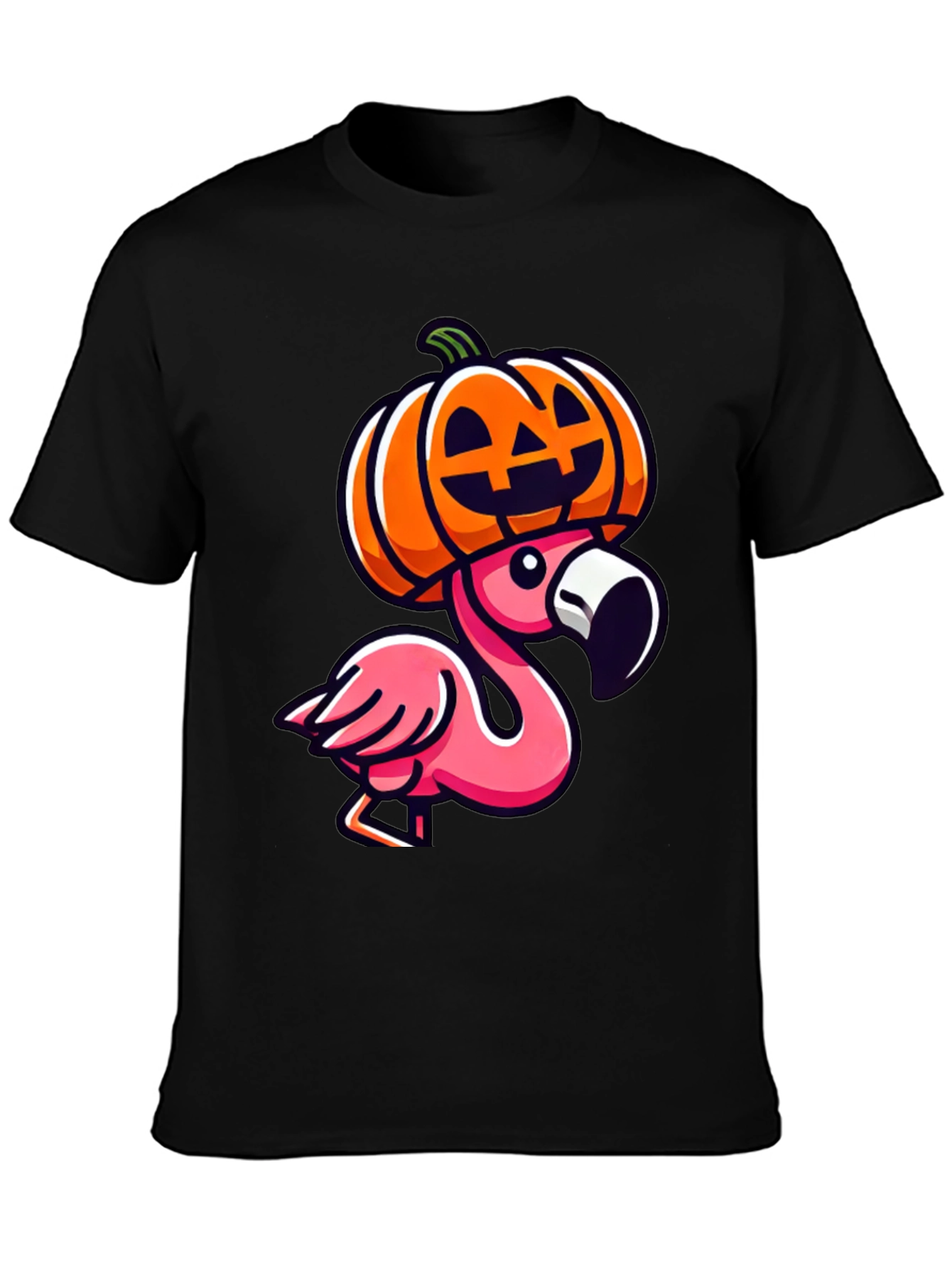 Flamingo Pumpkin Halloween T-Shirt