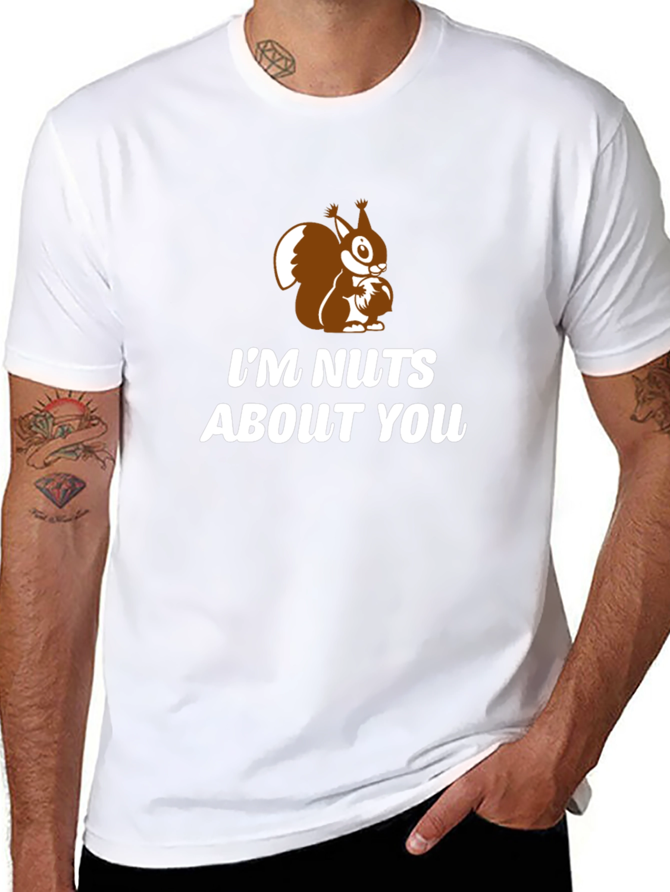 Im Nuts About You Squirrel Graphic Tee