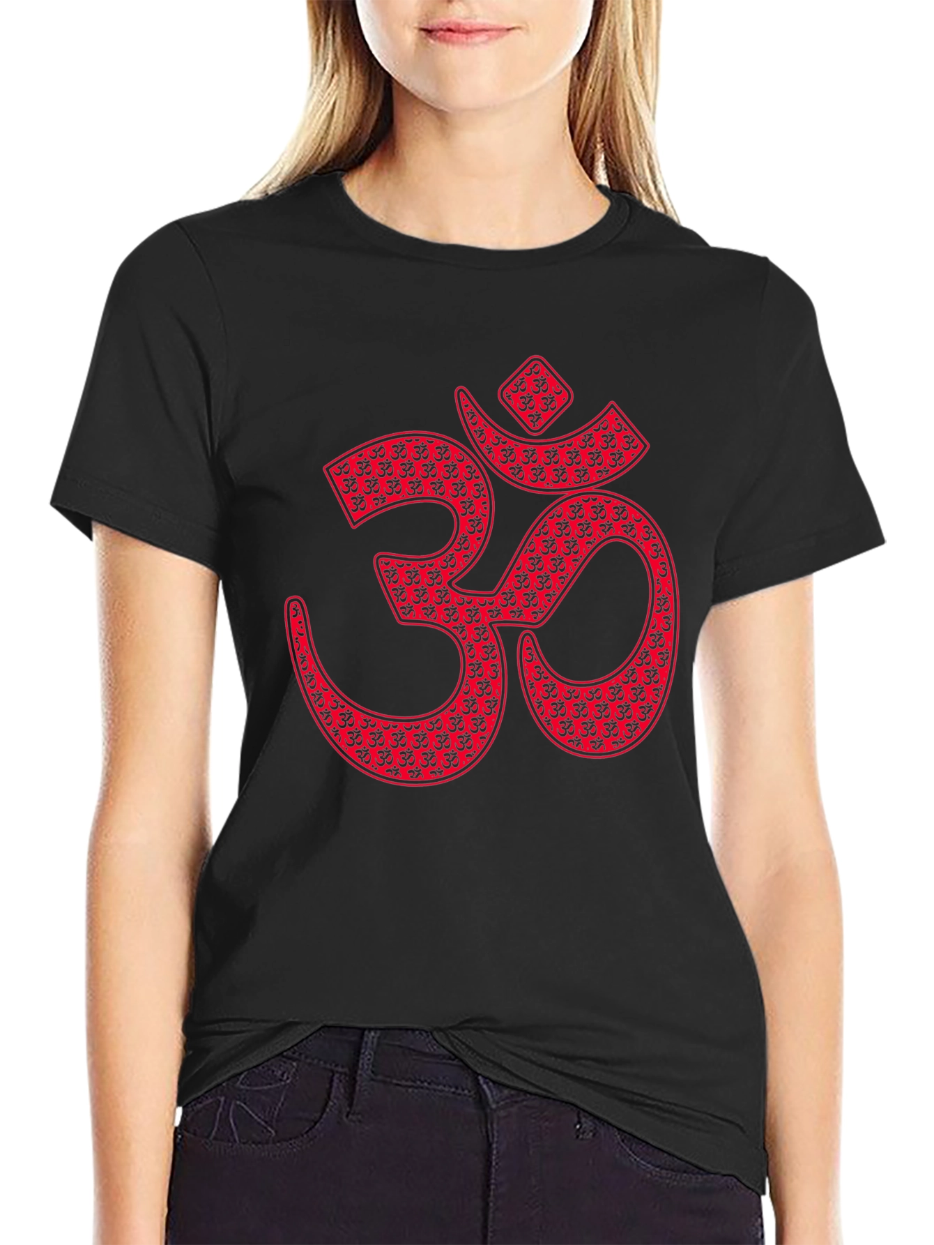 Om Symbol Graphic T-Shirt - Black