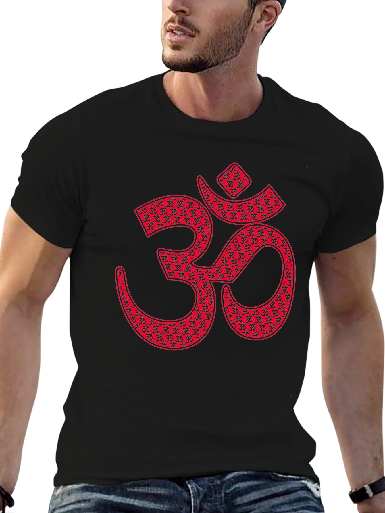 Om Symbol Graphic T-Shirt - Black