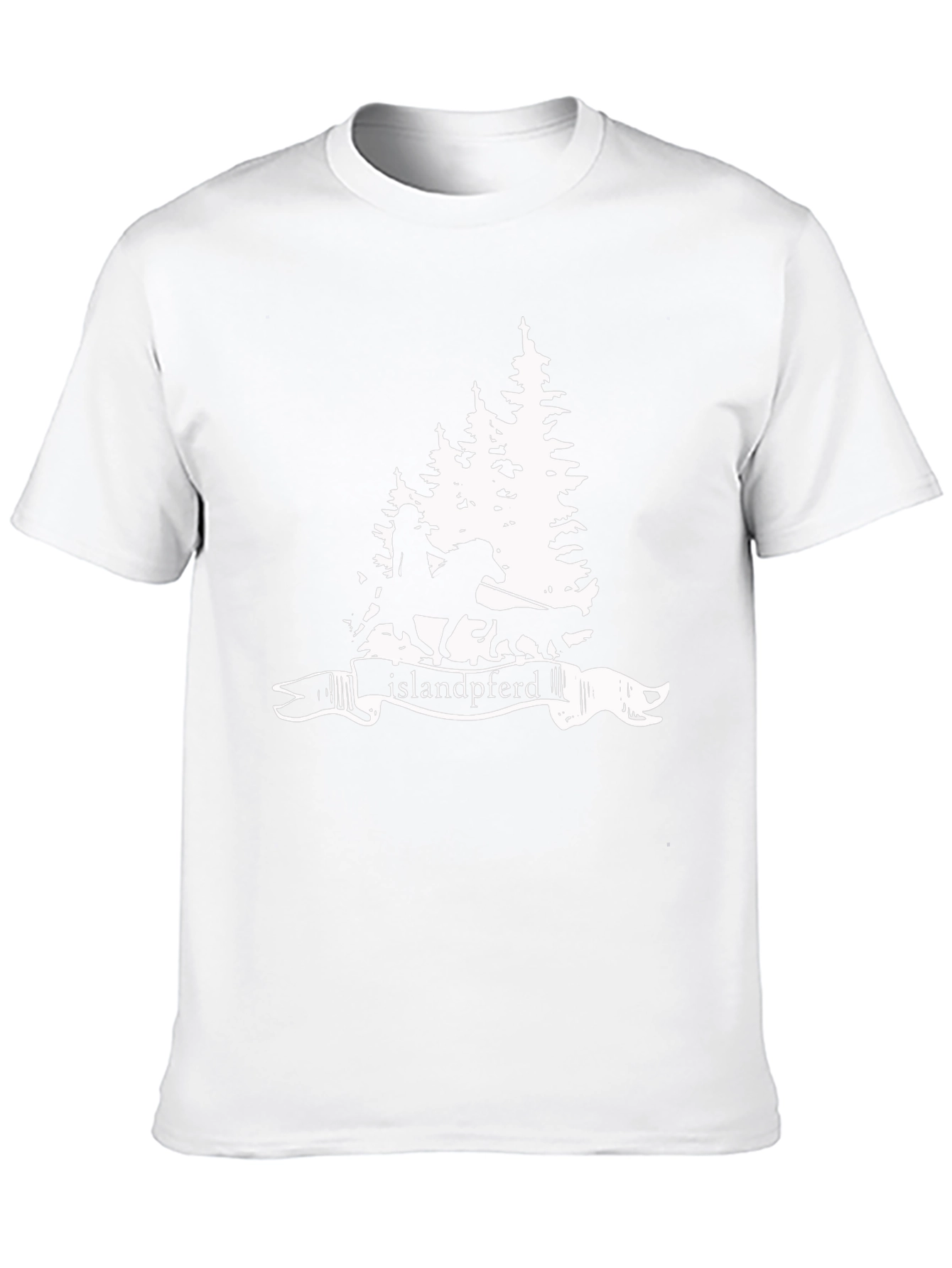 Islandpferd Forest Graphic Tee - Black