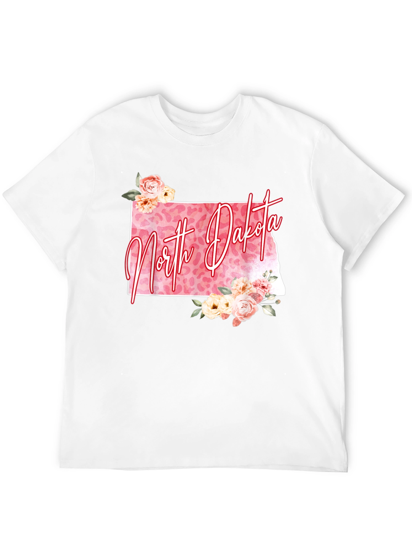North Dakota Floral Graphic Tee
