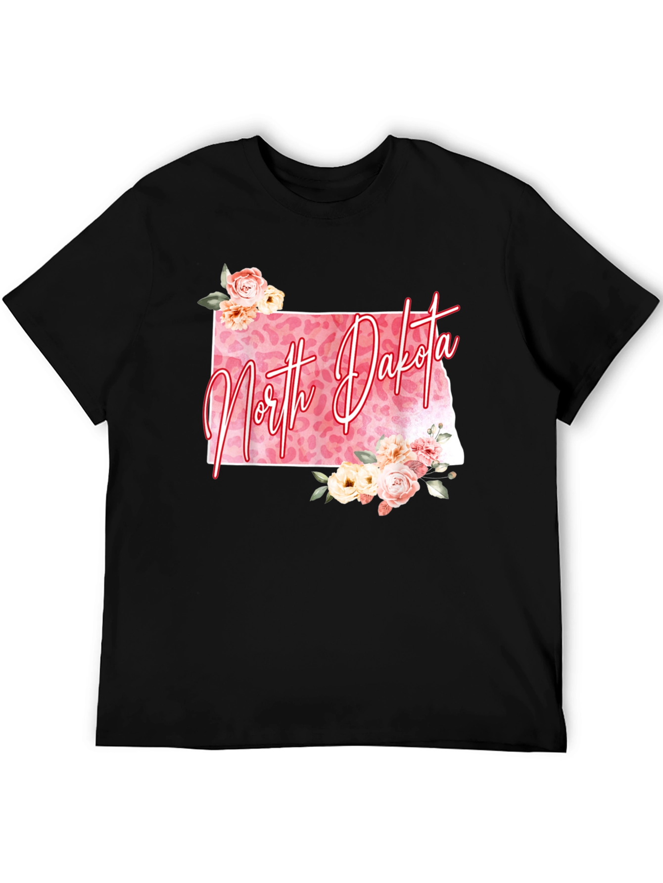 North Dakota Floral Graphic Tee