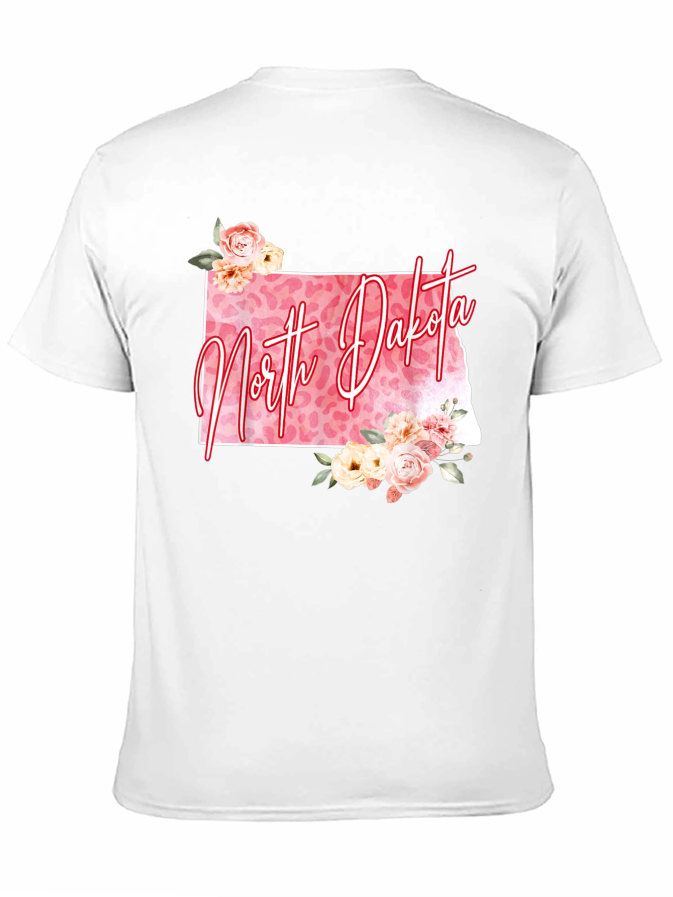 North Dakota Floral Graphic Tee