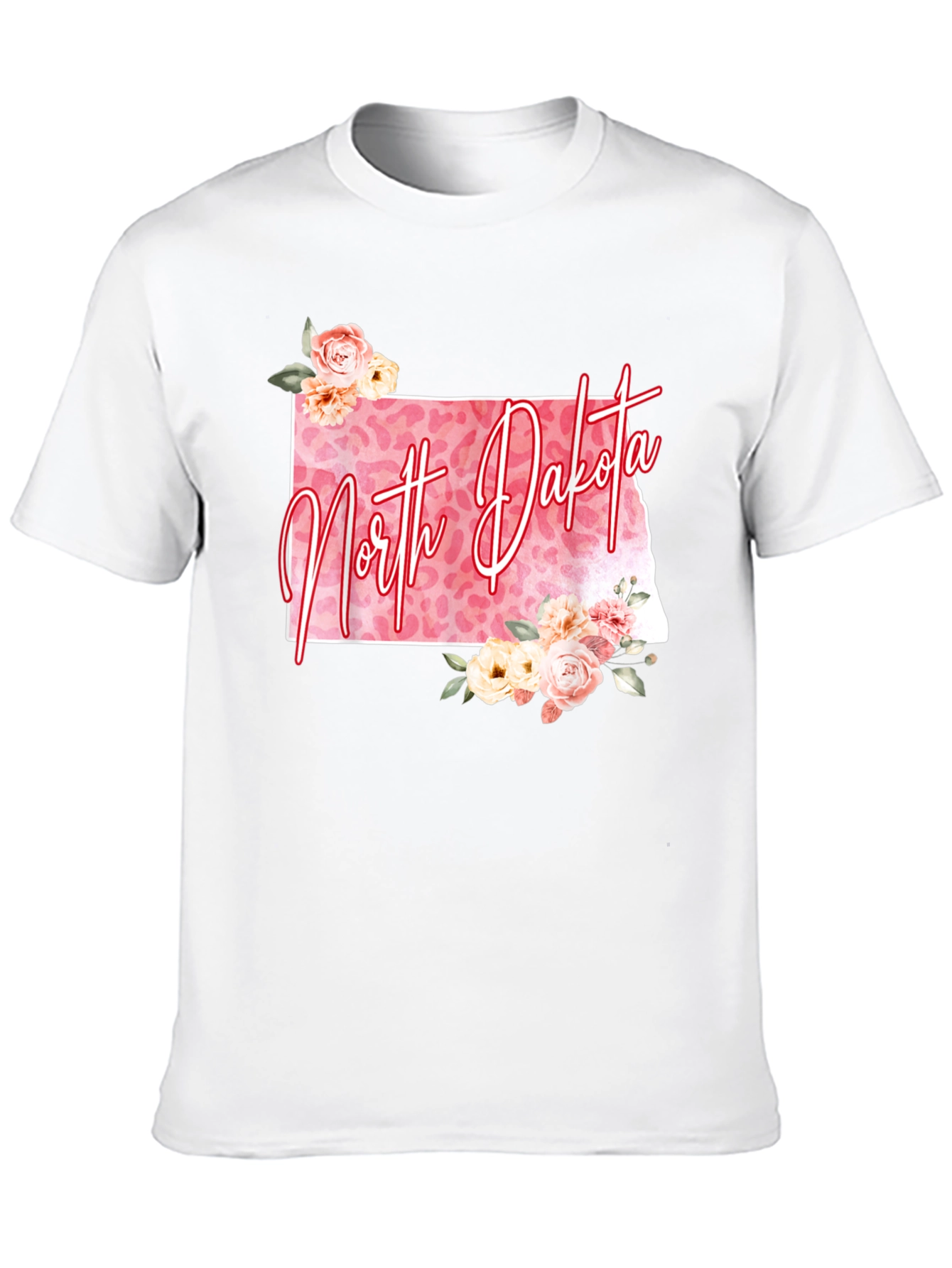 North Dakota Floral Graphic Tee