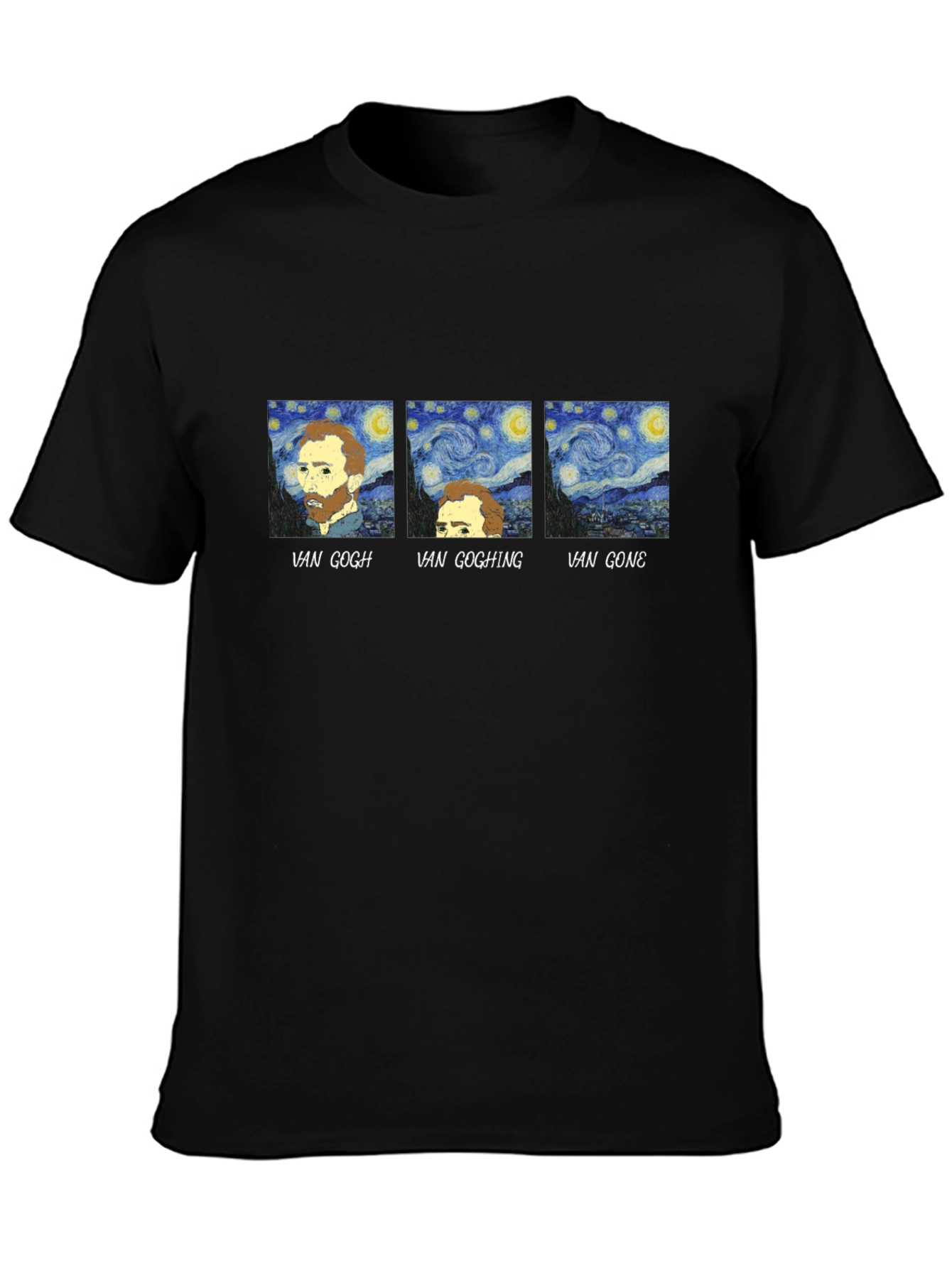 Van Gogh Funny T-Shirt - Starry Night Parody