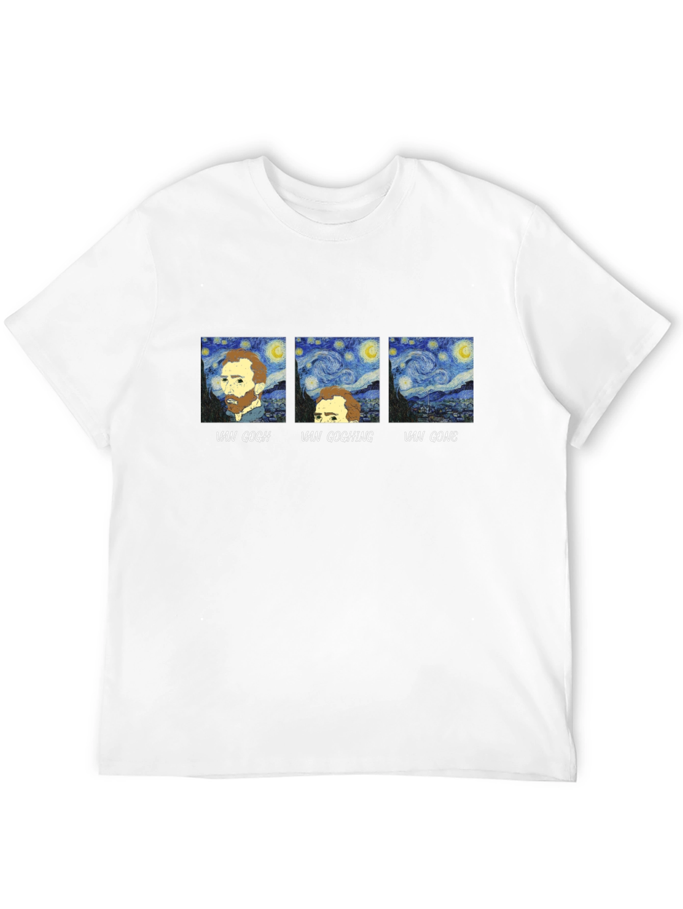 Van Gogh Funny T-Shirt - Starry Night Parody