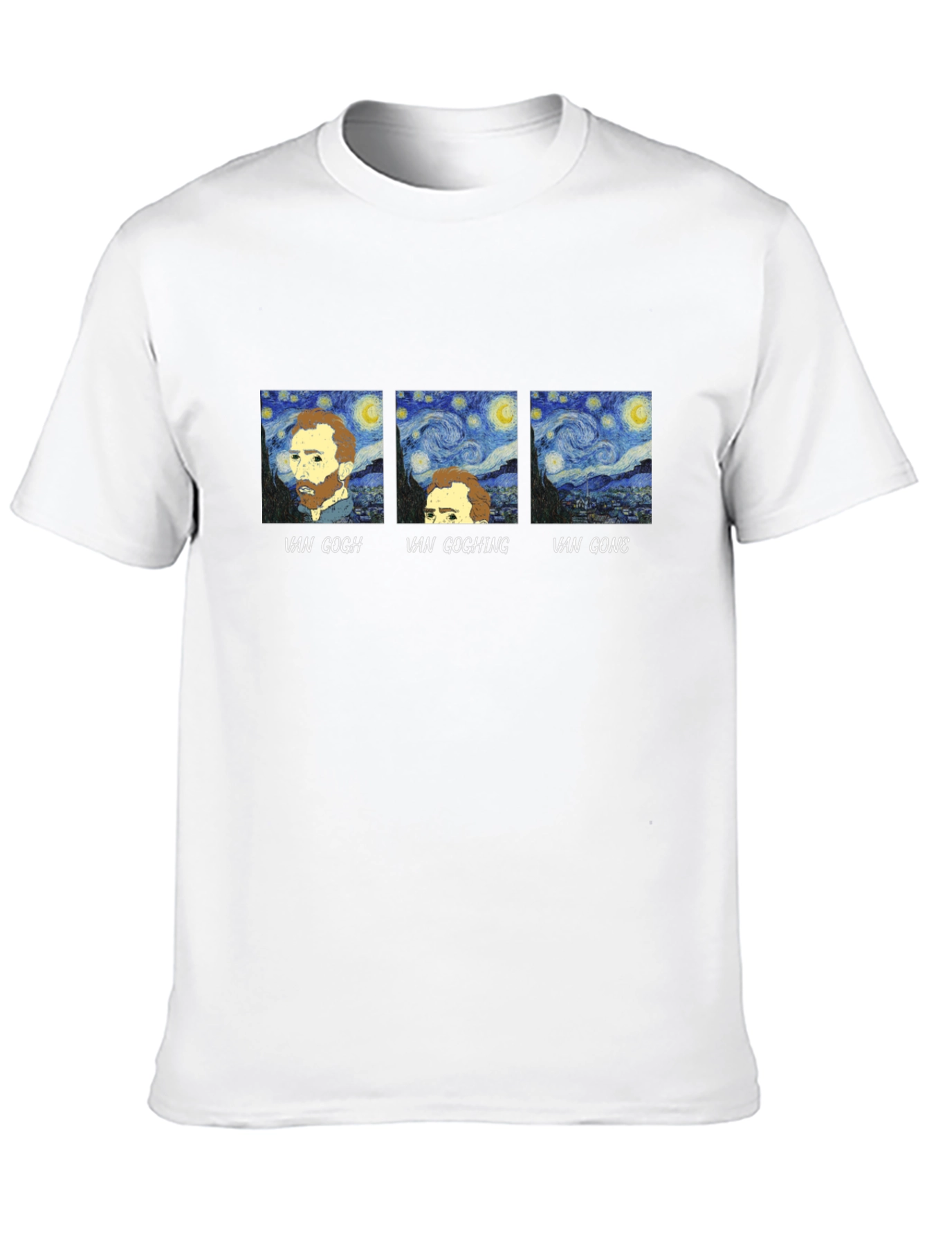 Van Gogh Funny T-Shirt - Starry Night Parody