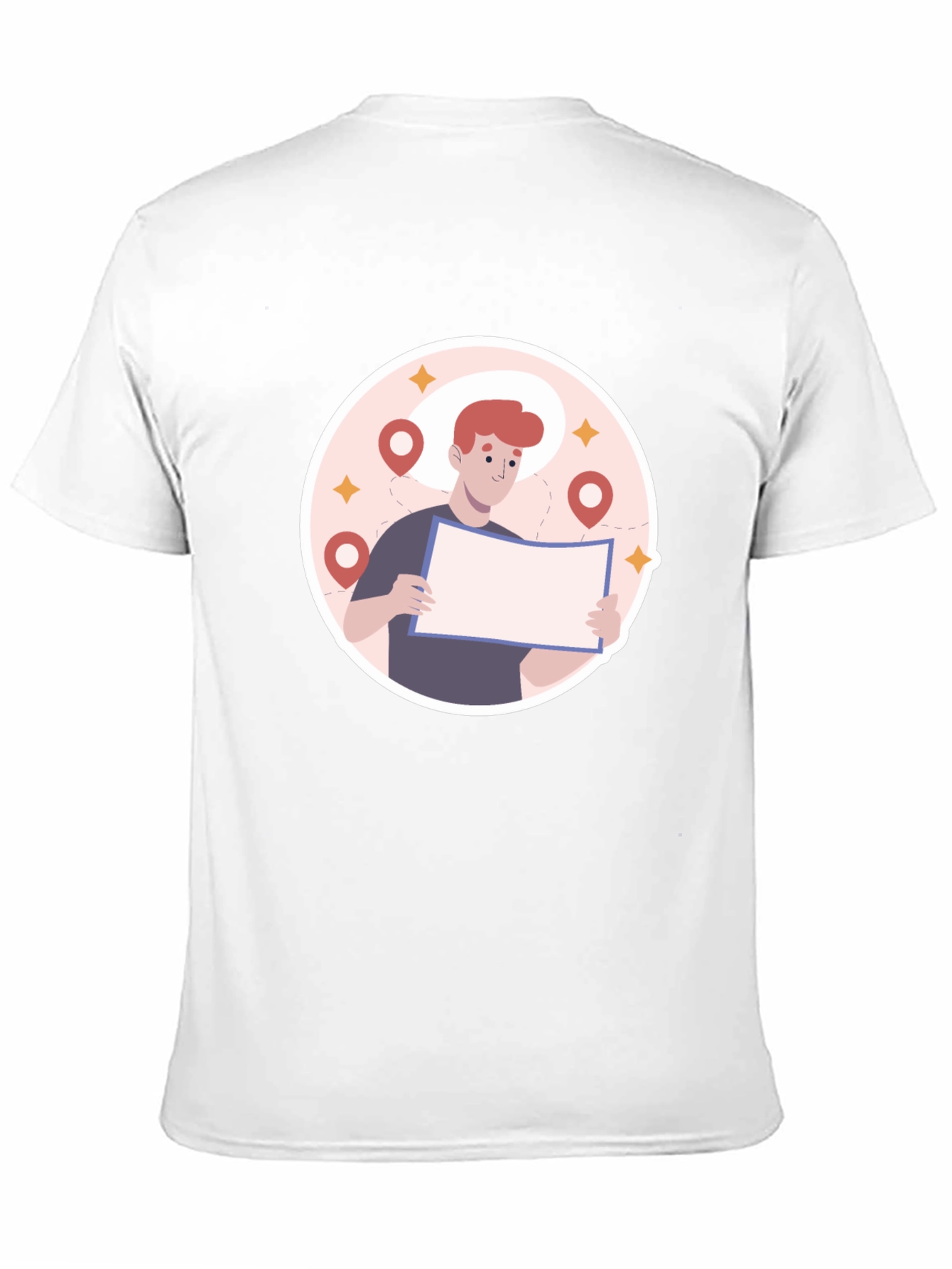 Black Graphic T-Shirt - Lost Traveler Design