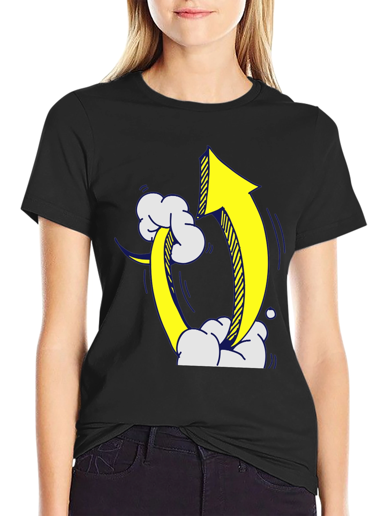 Arrow Graphic Black T-Shirt