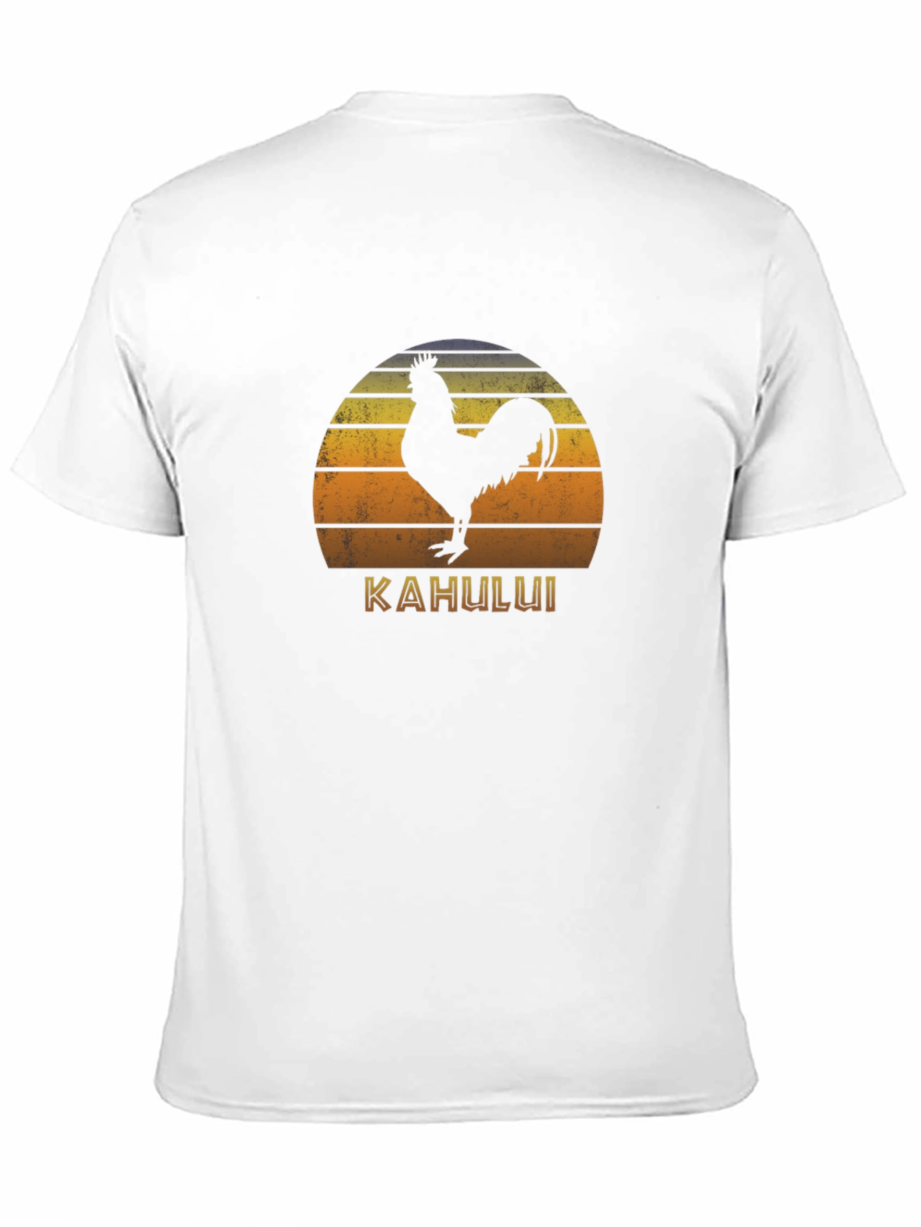 Kahului Rooster Retro Sunset T-Shirt