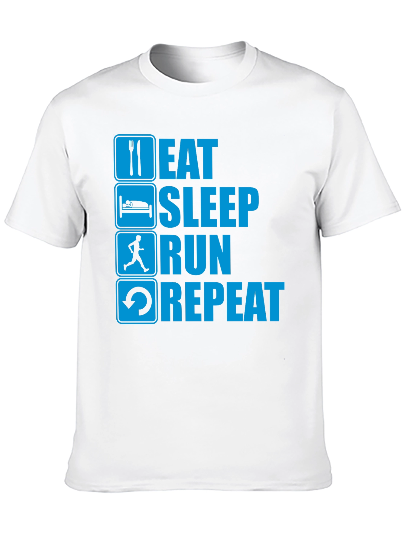 Eat Sleep Run Repeat Graphic T-Shirt