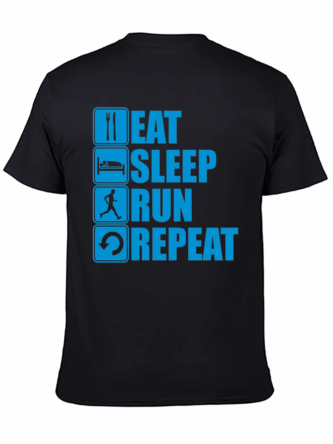 Eat Sleep Run Repeat Graphic T-Shirt