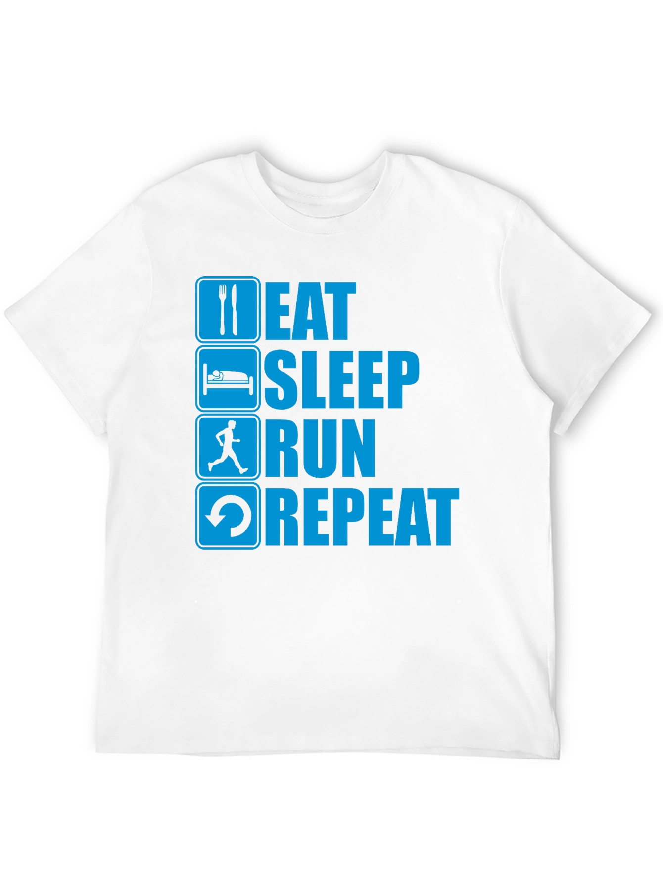 Eat Sleep Run Repeat Graphic T-Shirt