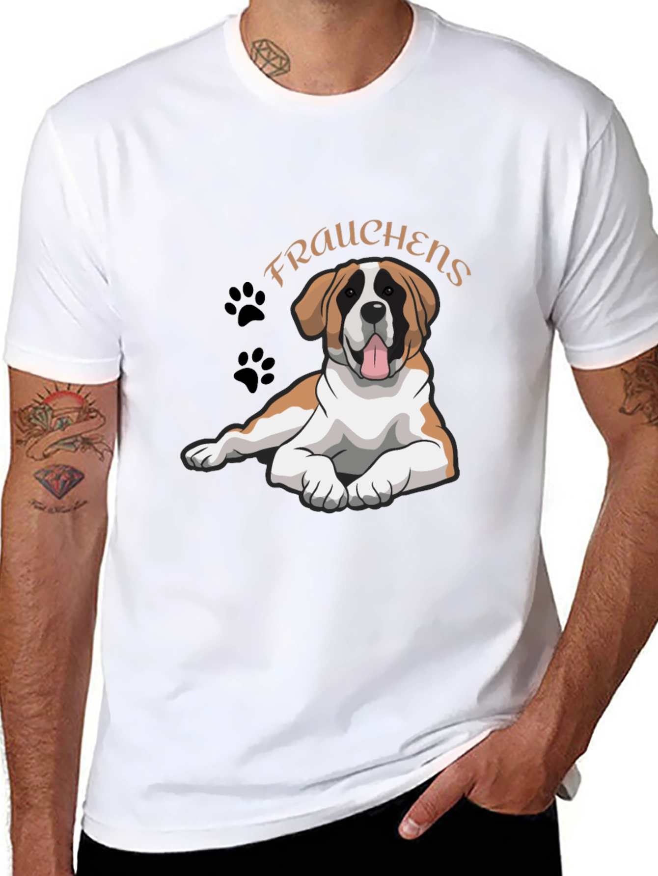 Frauchens Dog T-Shirt Cute Pet Lover Tee
