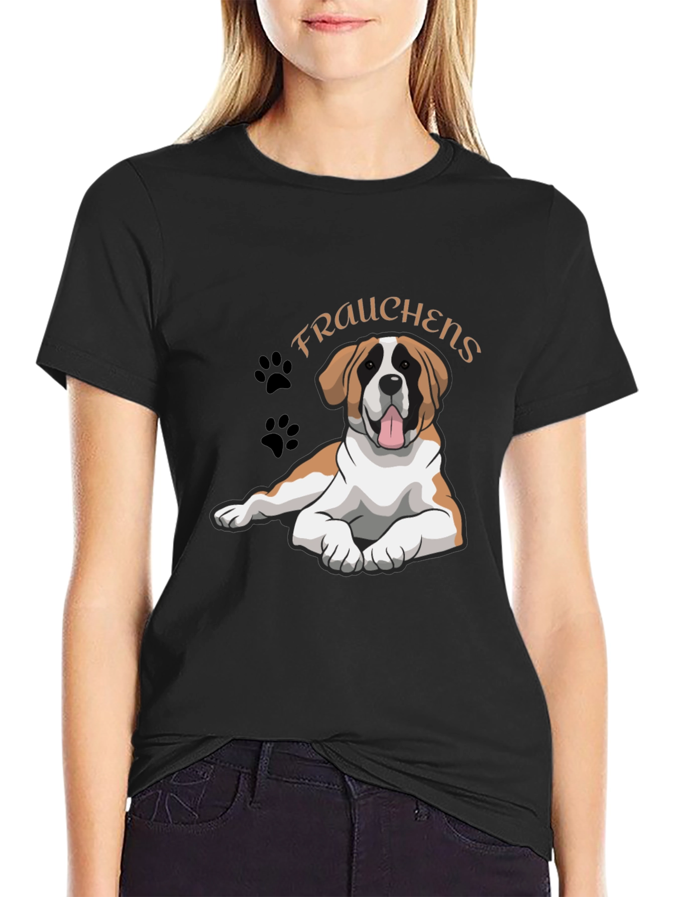 Frauchens Dog T-Shirt Cute Pet Lover Tee