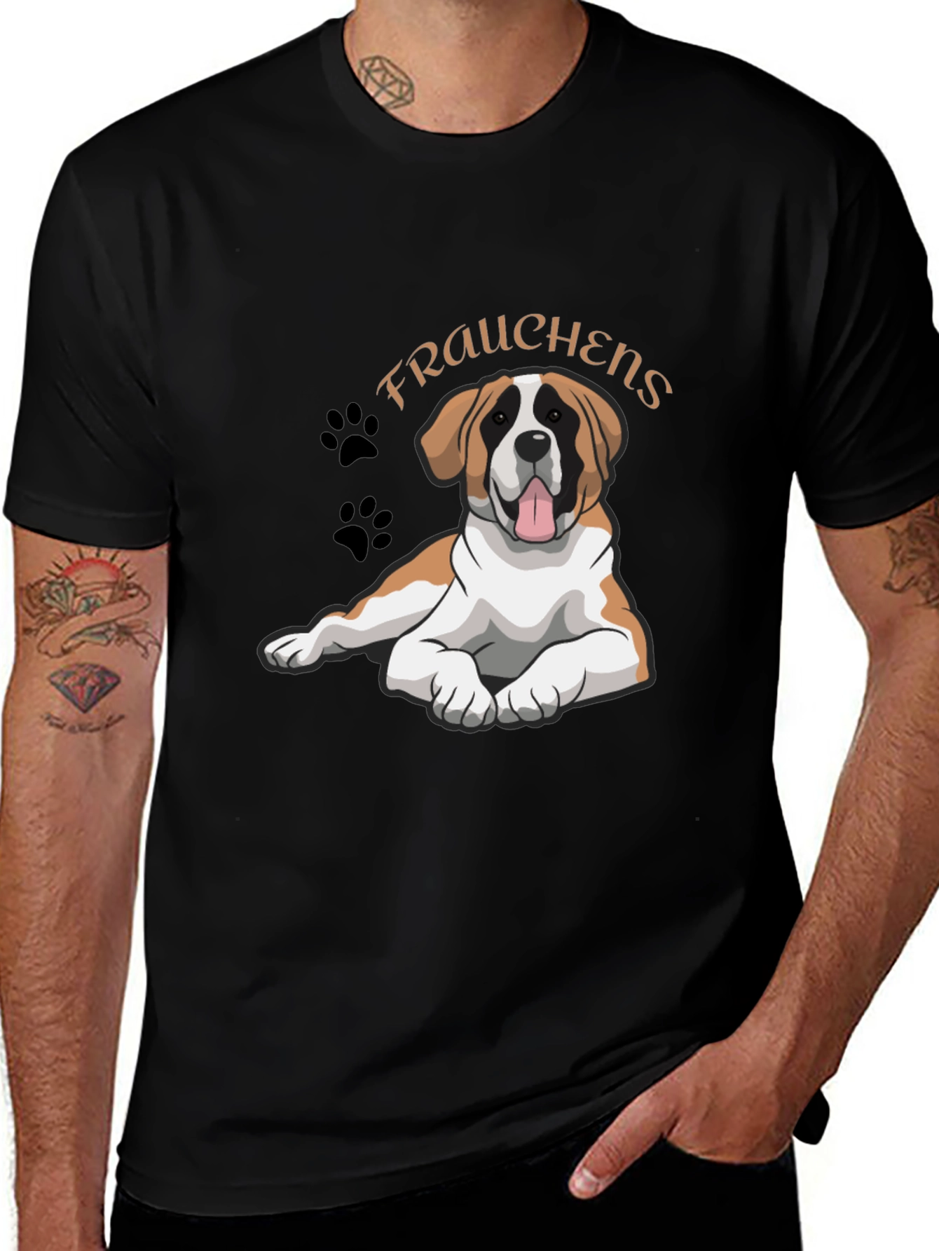 Frauchens Dog T-Shirt Cute Pet Lover Tee