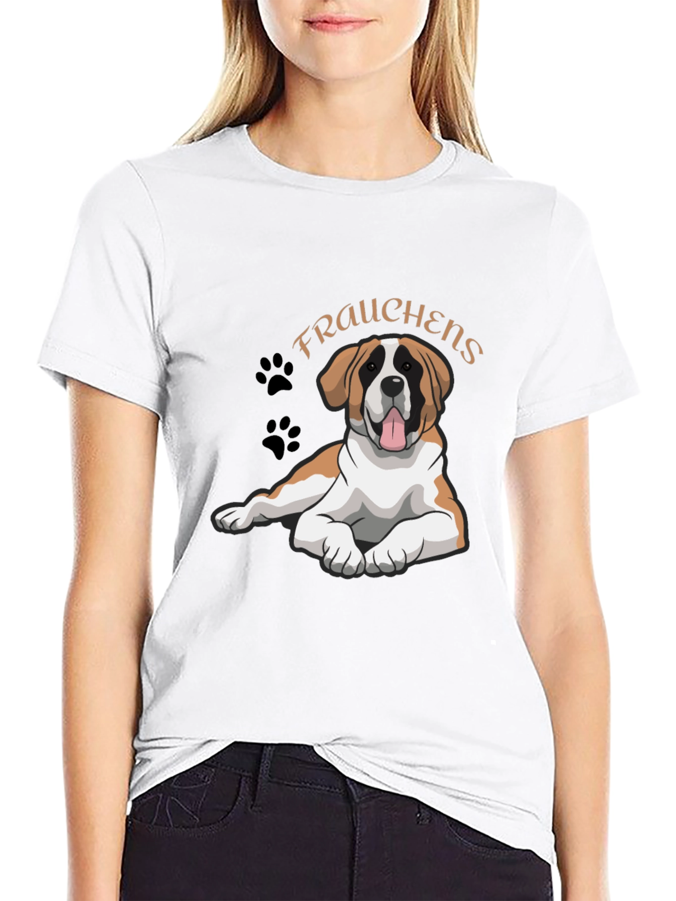 Frauchens Dog T-Shirt Cute Pet Lover Tee
