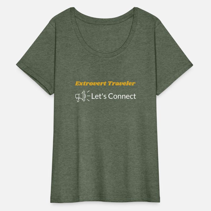 Extrovert traveler let's connect t-shirt