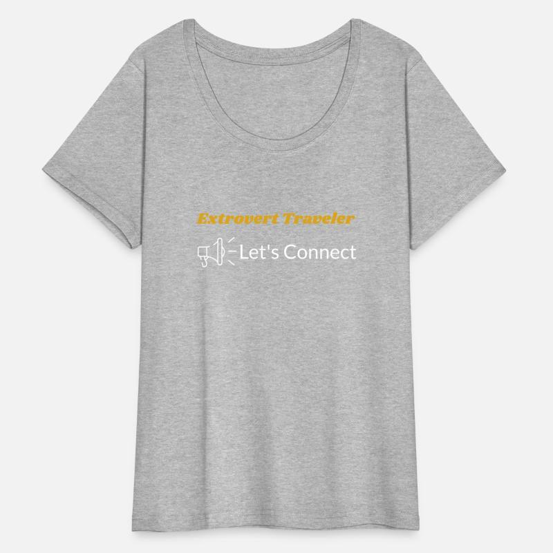 Extrovert traveler let's connect t-shirt