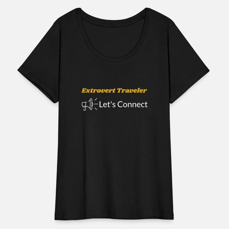 Extrovert traveler let's connect t-shirt