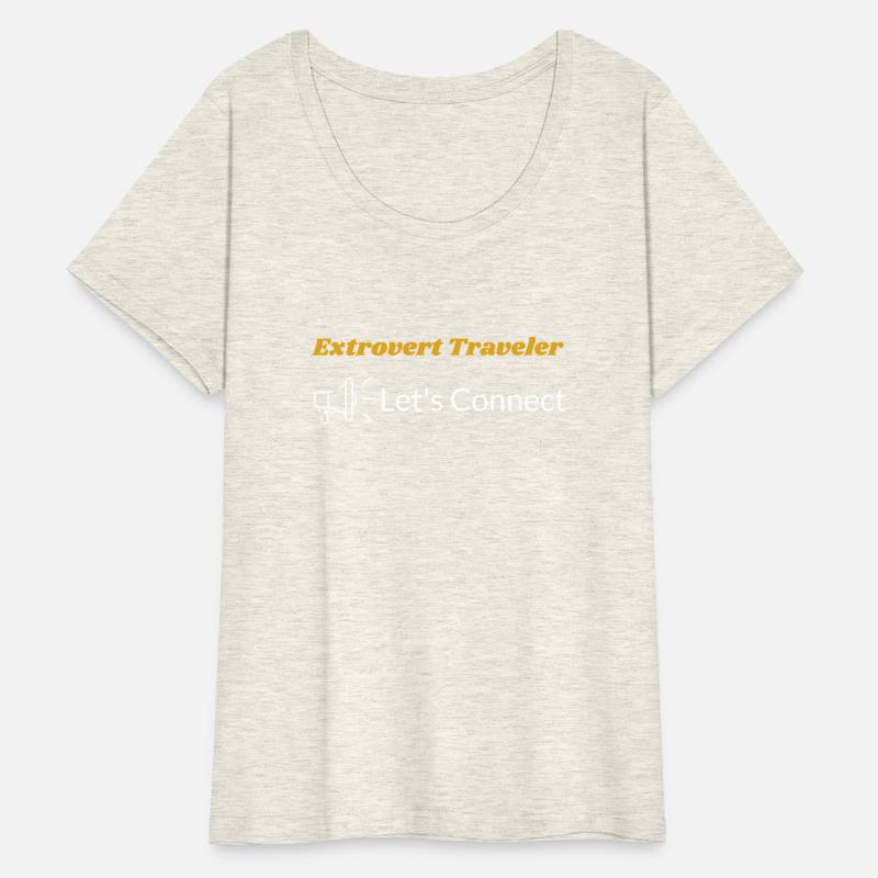Extrovert traveler let's connect t-shirt