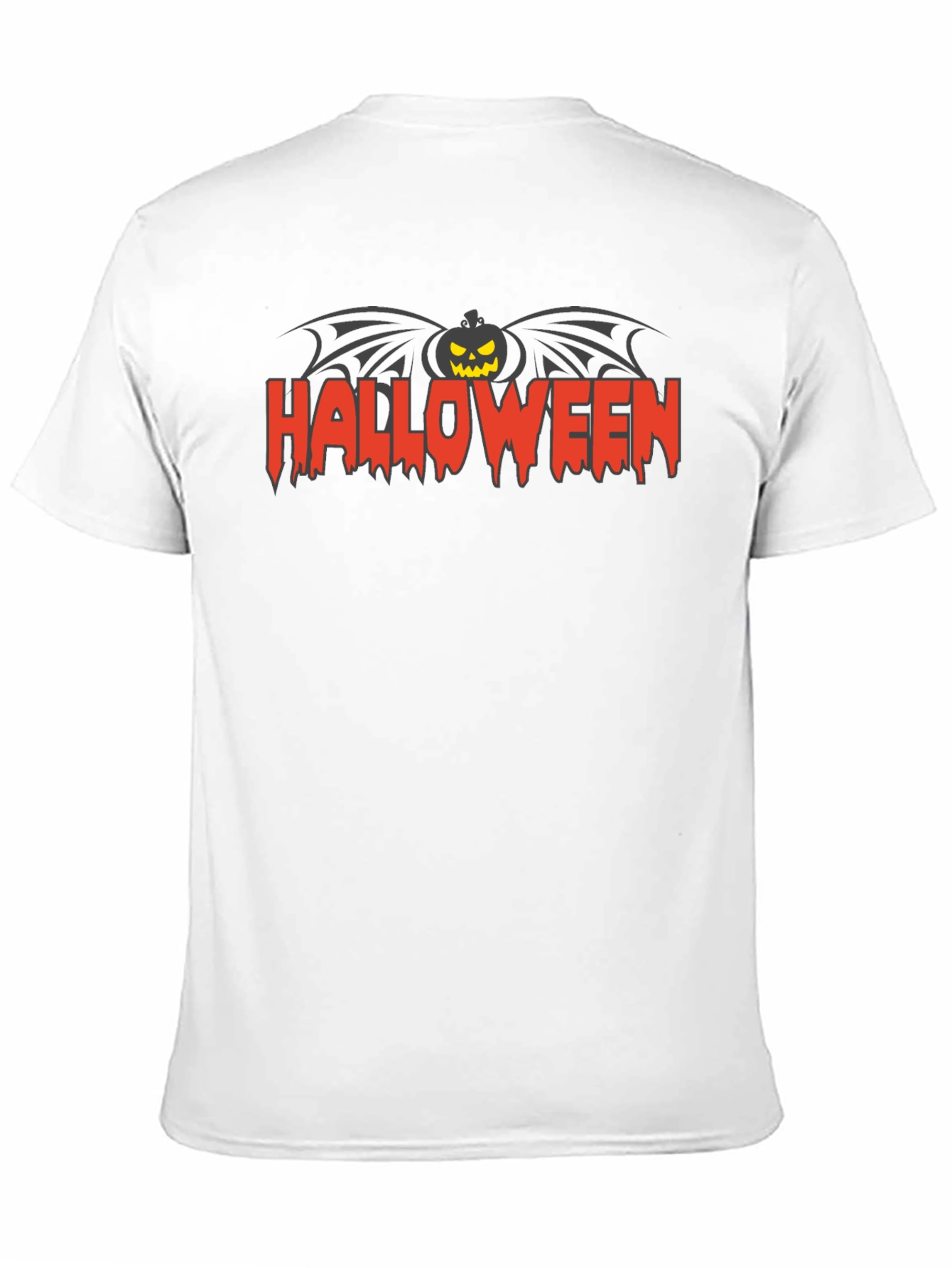 Halloween Pumpkin Bat Graphic Tee