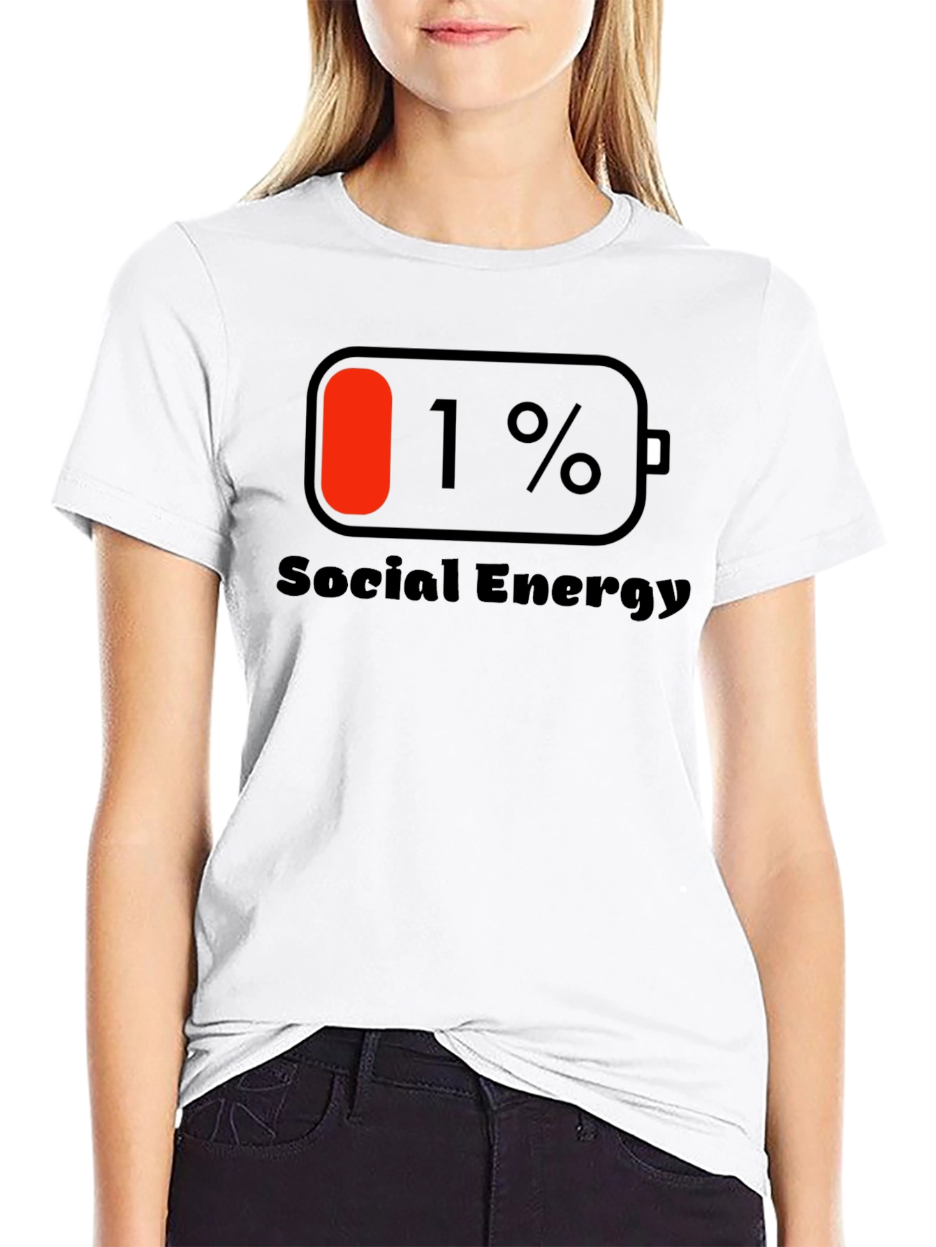 Social Energy 1% T-Shirt - Black Cotton Tee