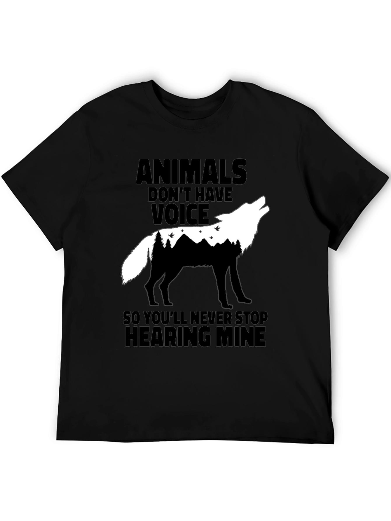 Animals Voice T-Shirt - Wolf Graphic Tee
