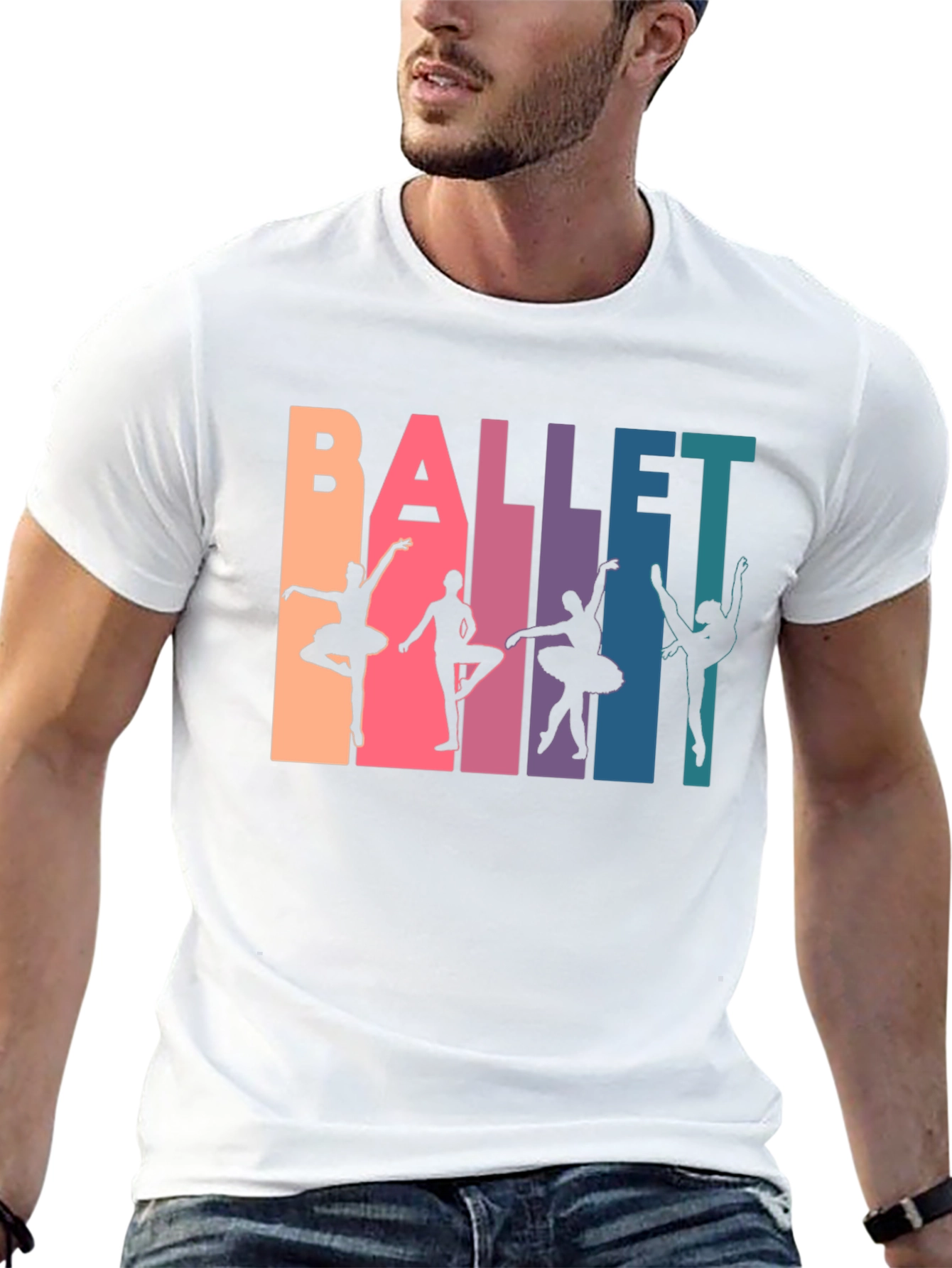 Ballet Dancer Graphic Tee - Mens Black T-Shirt