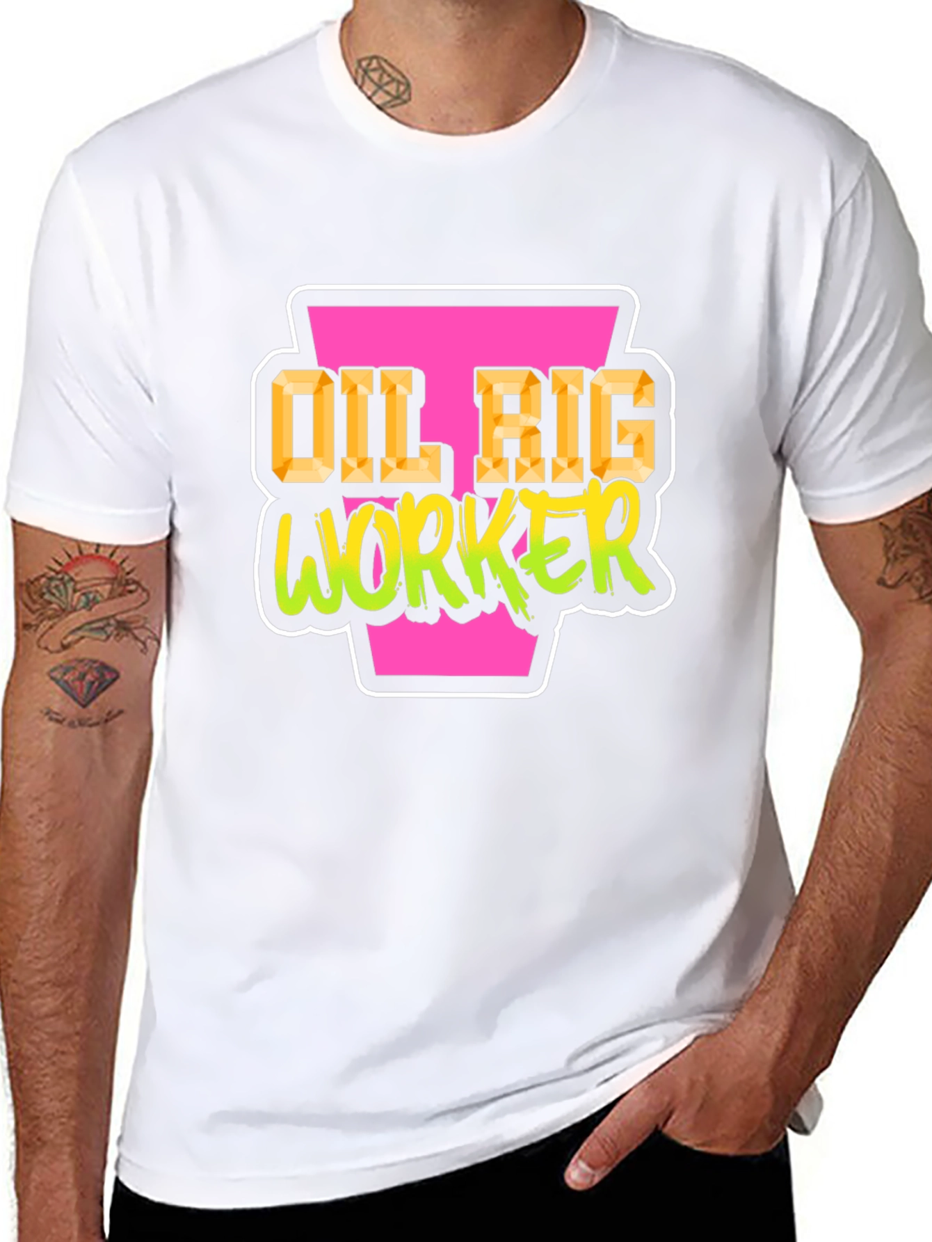 Oil Rig Worker Graphic Tee