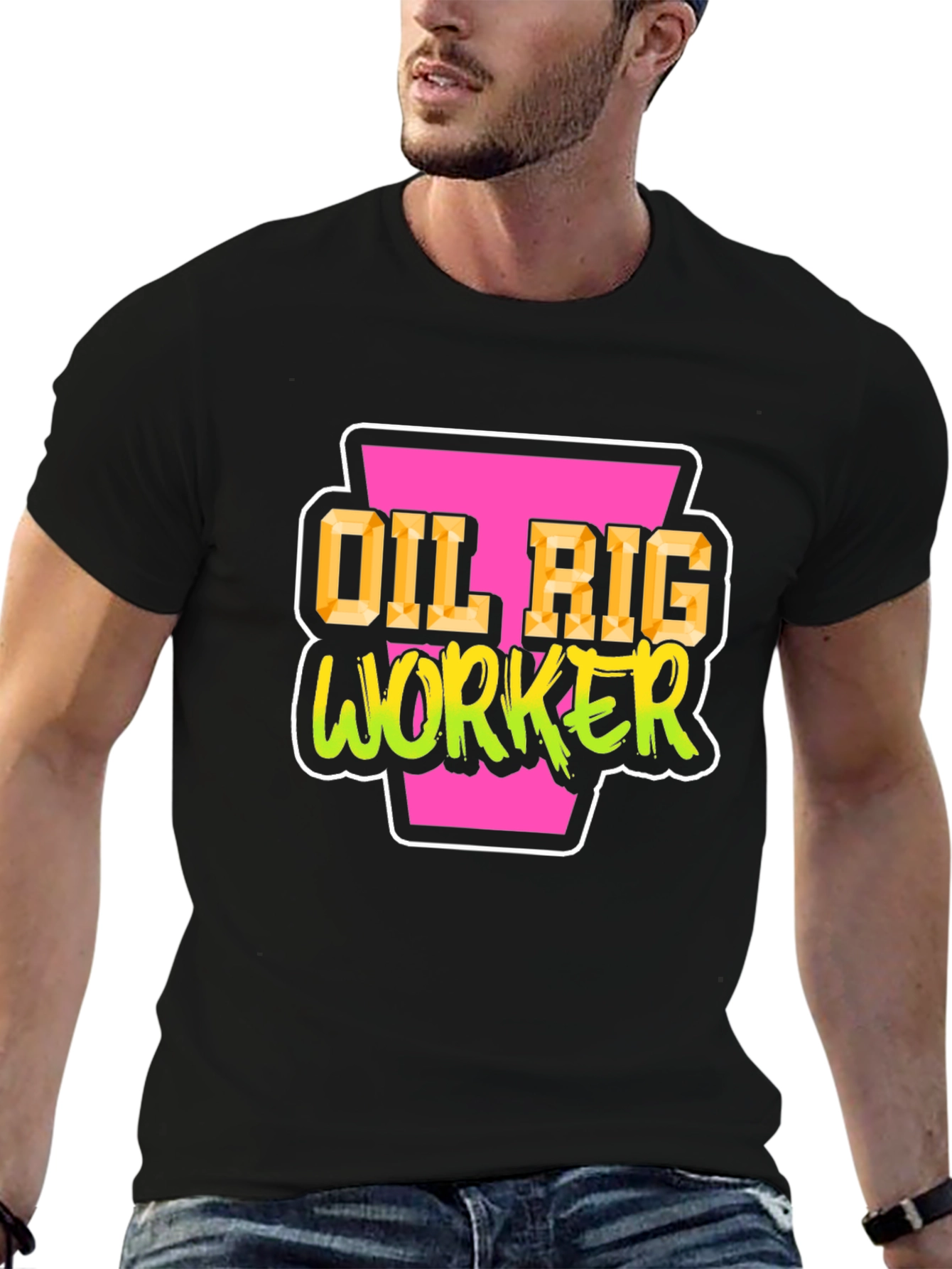 Oil Rig Worker Graphic Tee