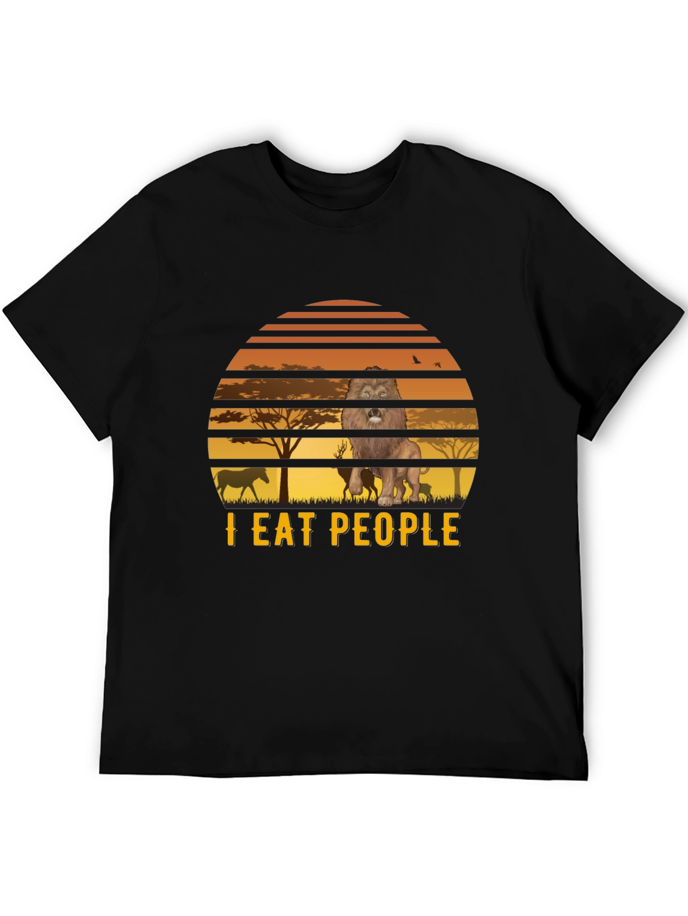 I Eat People Lion Graphic Tee