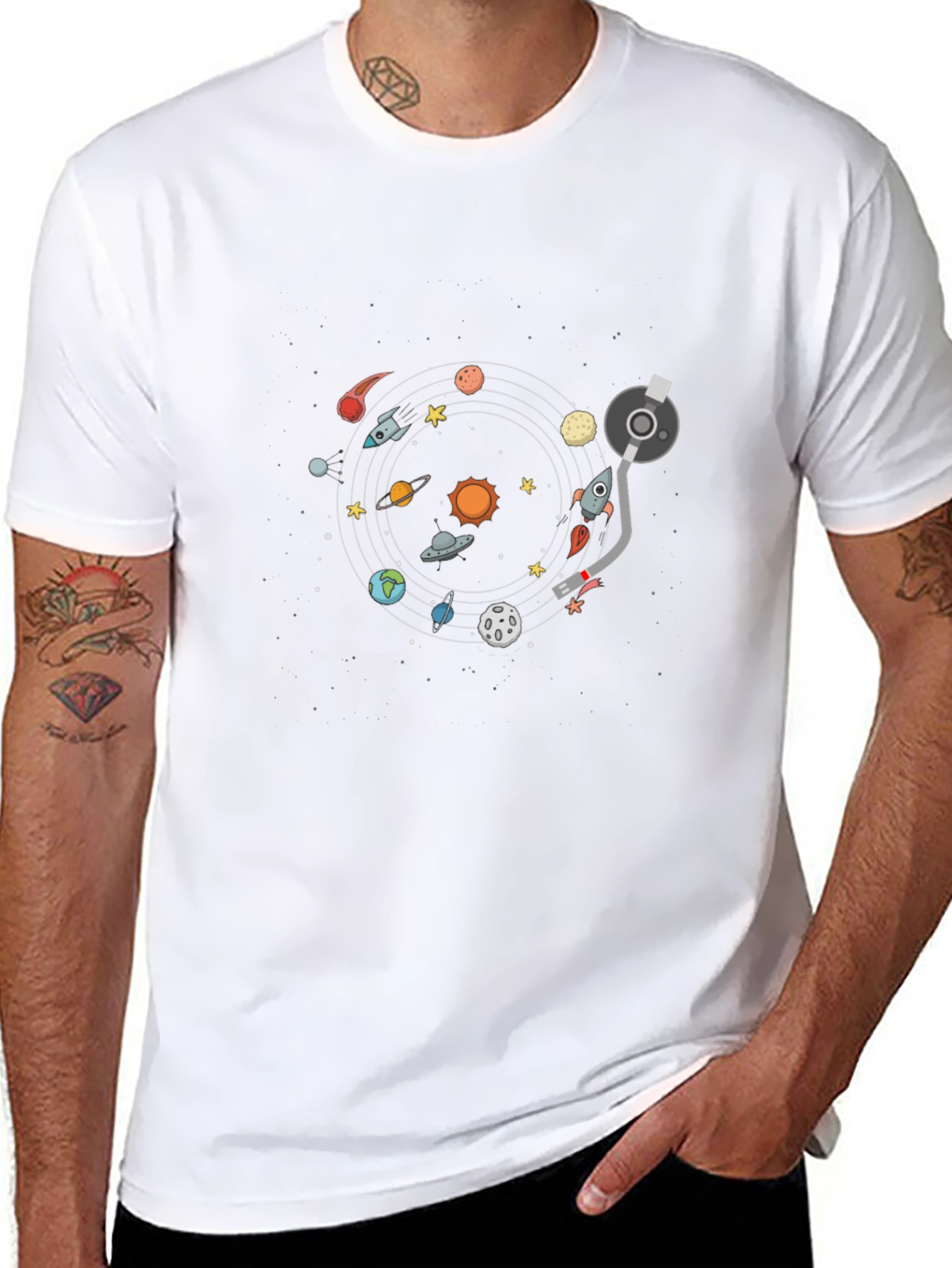 Space Turntable Graphic Tee
