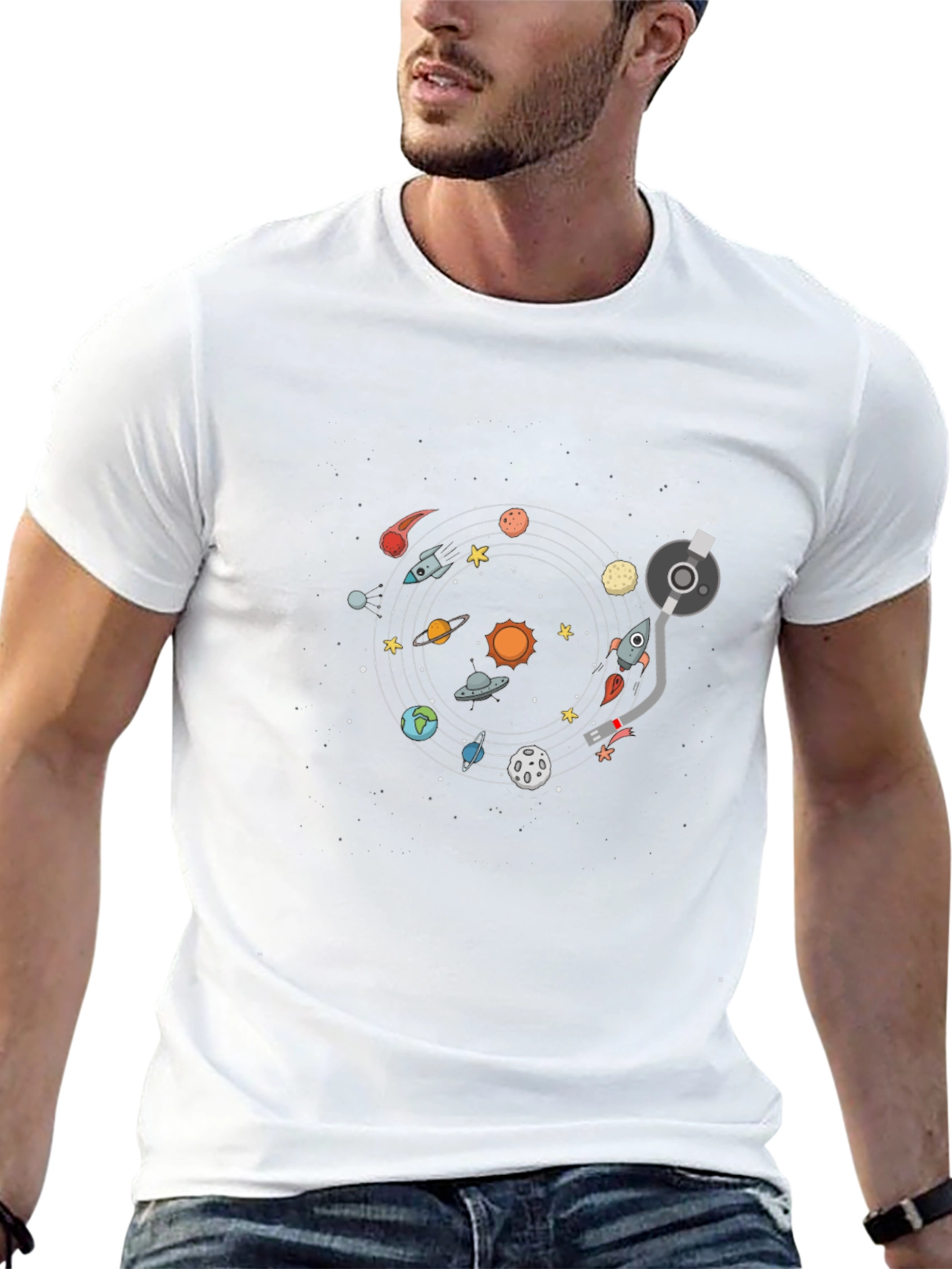 Space Turntable Graphic Tee