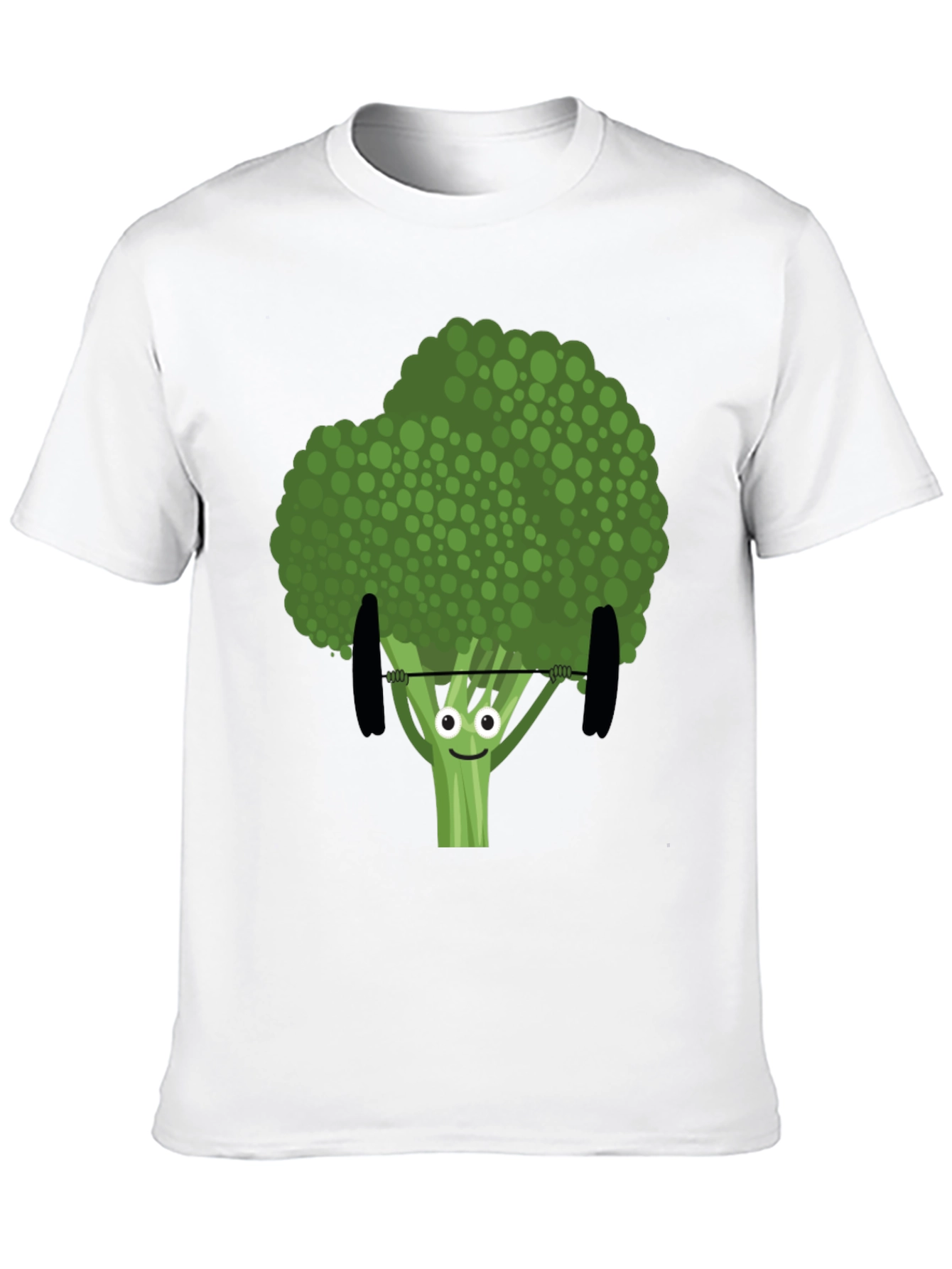 Broccoli Weightlifting Funny Graphic Tee