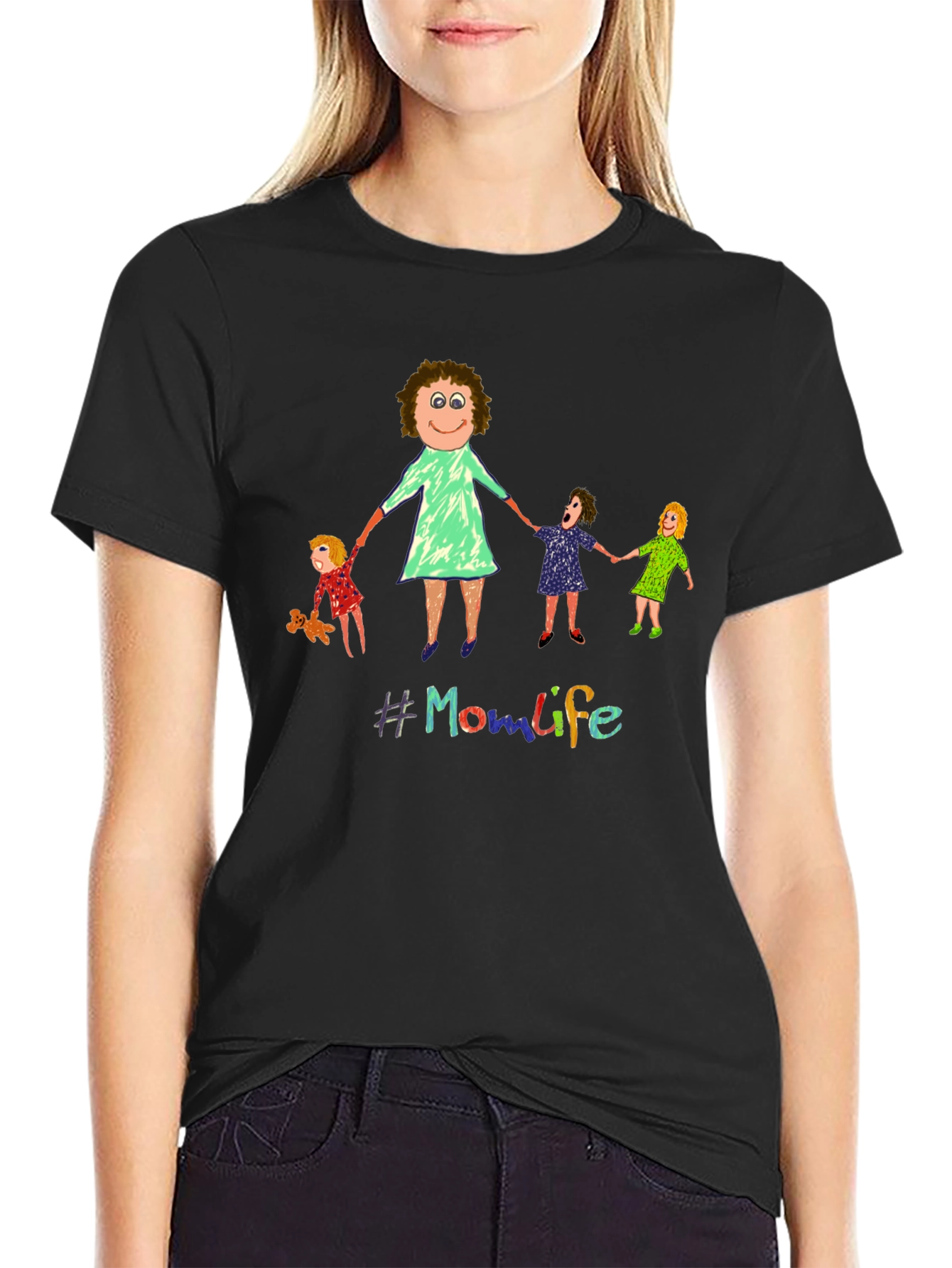 Mom Life Graphic Tee - Cute Casual Black Shirt
