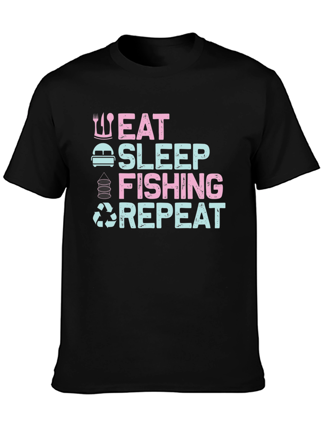 Eat Sleep Fishing Repeat T-Shirt