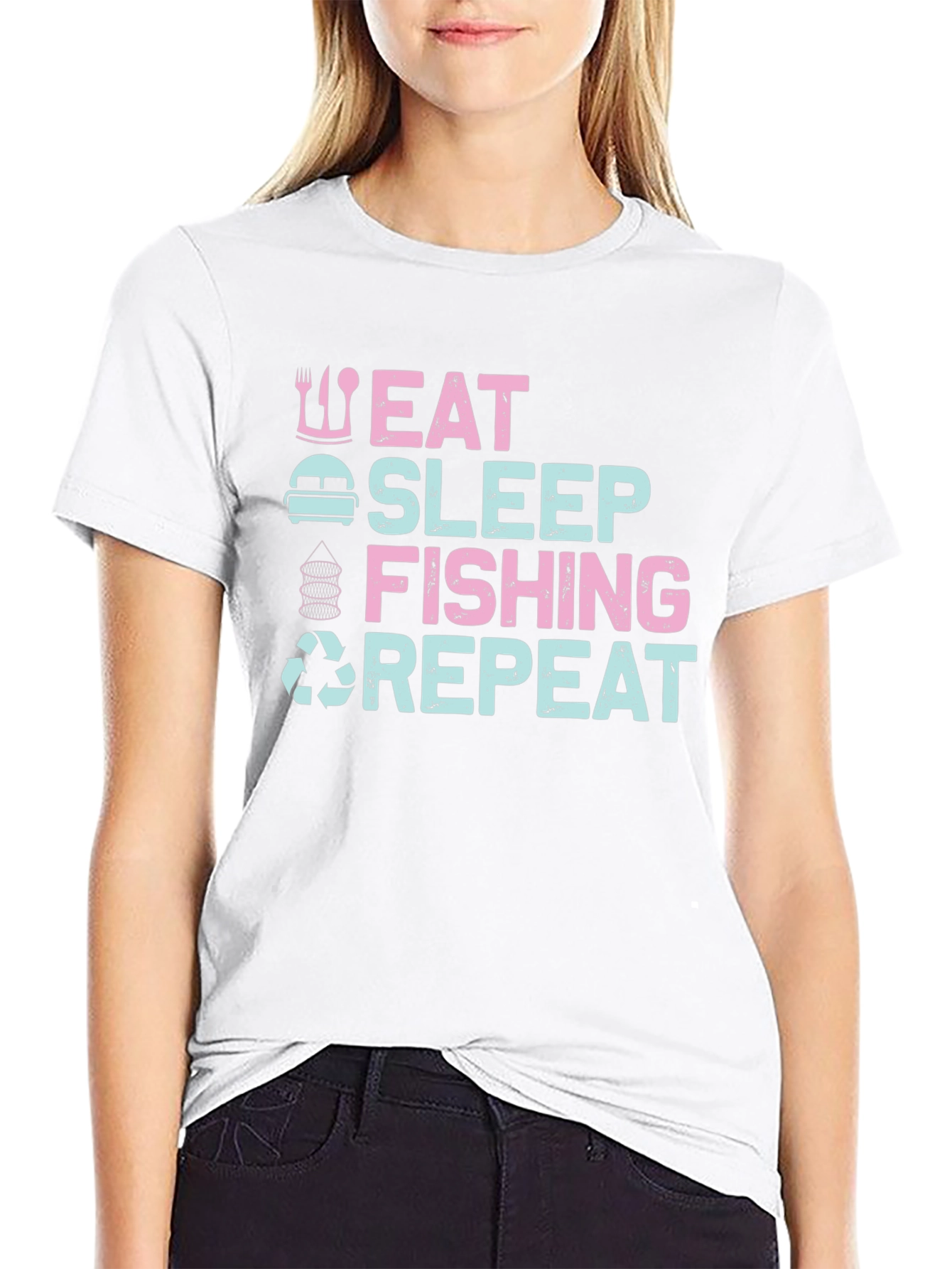 Eat Sleep Fishing Repeat T-Shirt