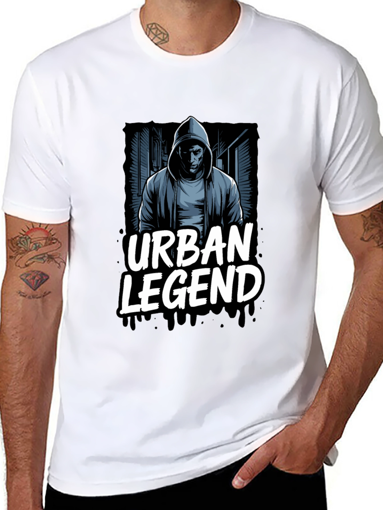 Urban Legend Graphic T-Shirt - Black