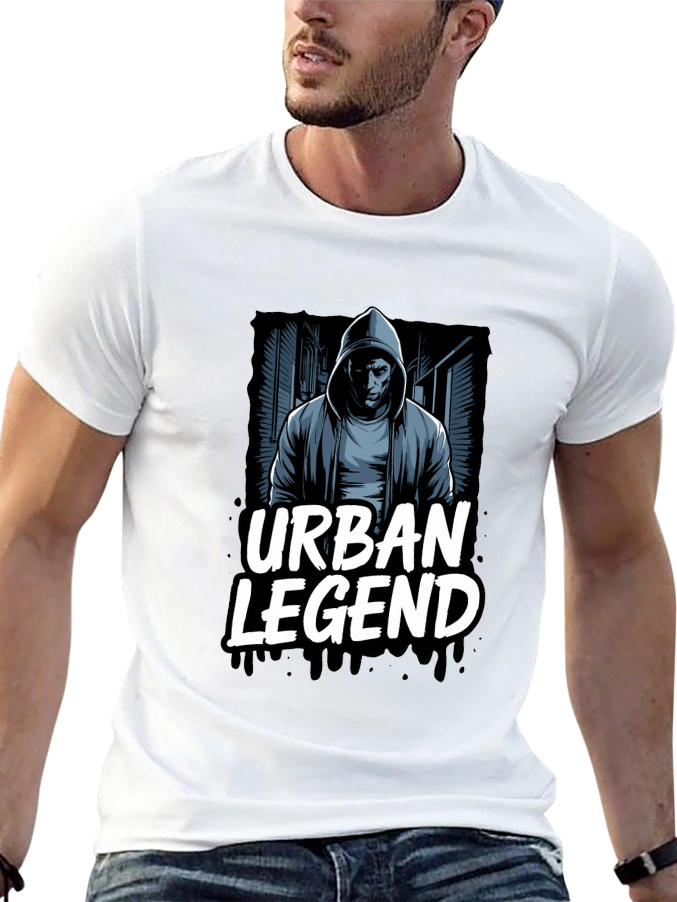 Urban Legend Graphic T-Shirt - Black